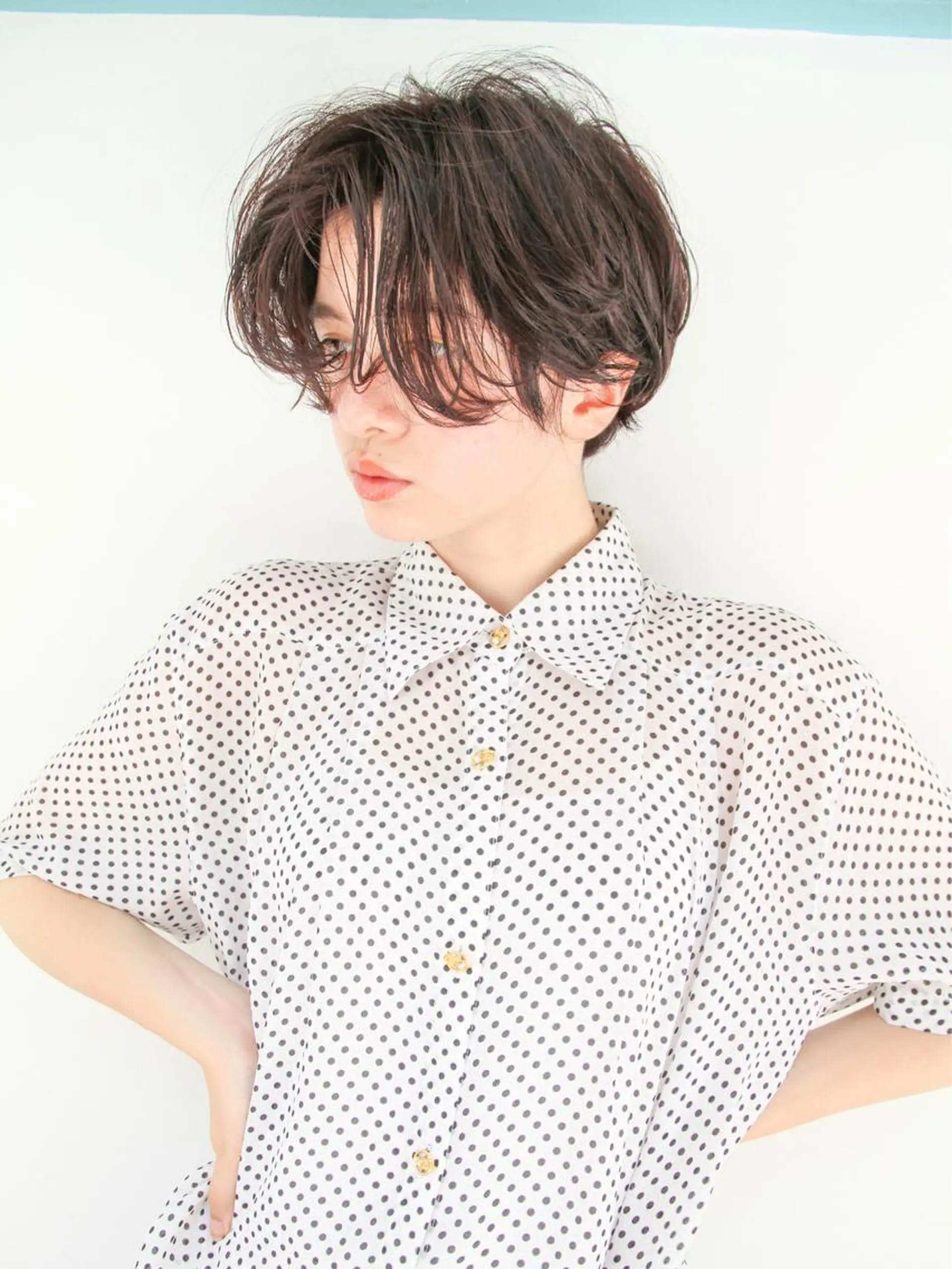 ショート くびれヘア 顔周りカット 小顔カット トリートメント カット 【1日2名様限定】 AFLOAT白川雄副のヘアスタイル