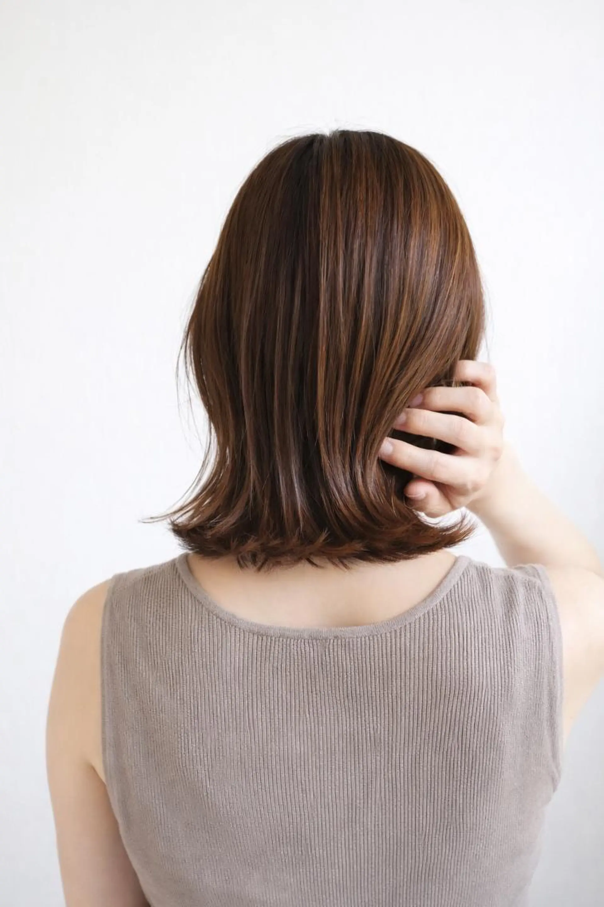 ミディアム カラー ヘアカラー 白髪染め専門店 Recolorなおこのヘアスタイル