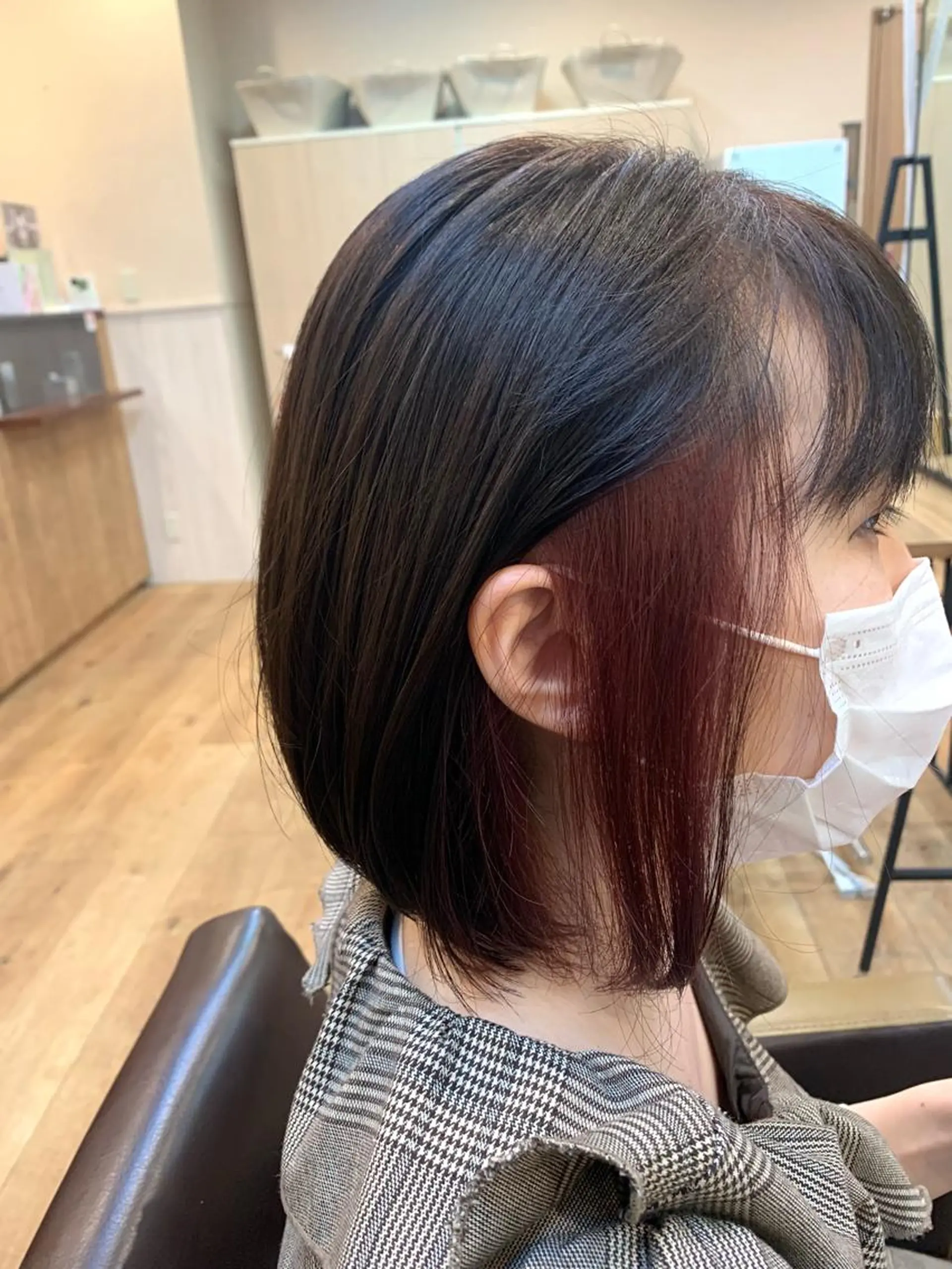 ショート カラー インナーカラー ピンクカラー ヘアカラー トリートメント yuri🌼 NUMBER 天王寺のヘアスタイル