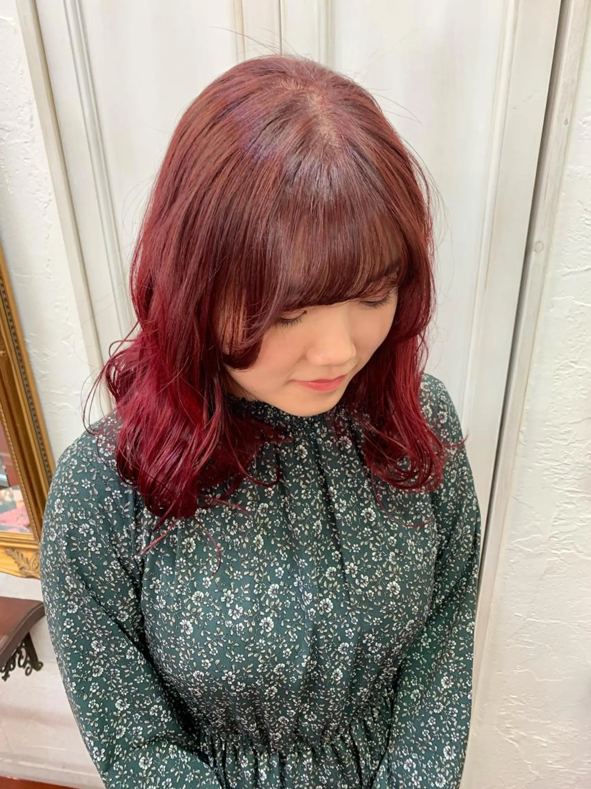 セミロング カラー ピンクベージュ/新潟 万代/高橋桃葉🍑のヘアスタイル