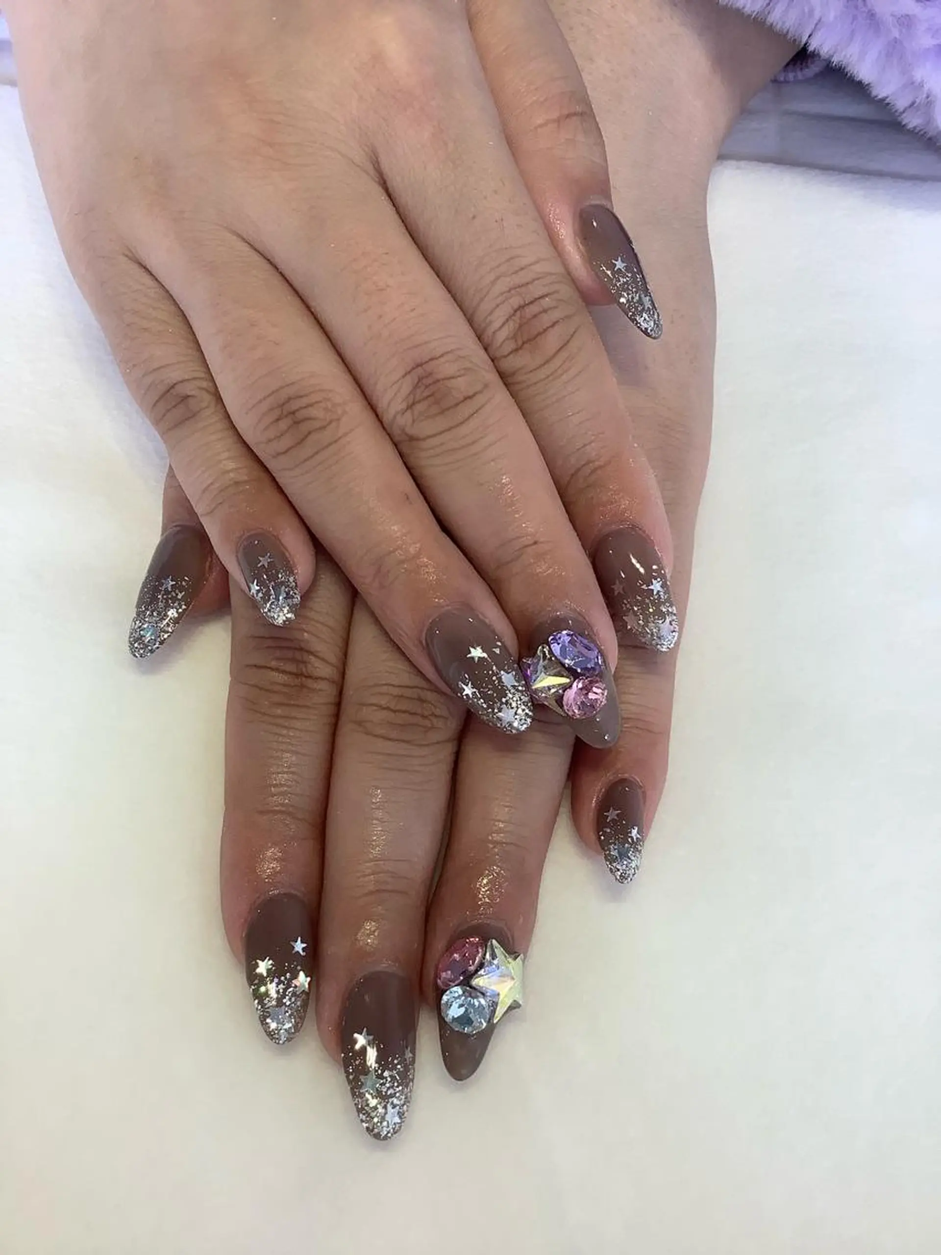 ネイル ハンドネイル 💎🐰 saki. m 🐰💎のネイルデザイン