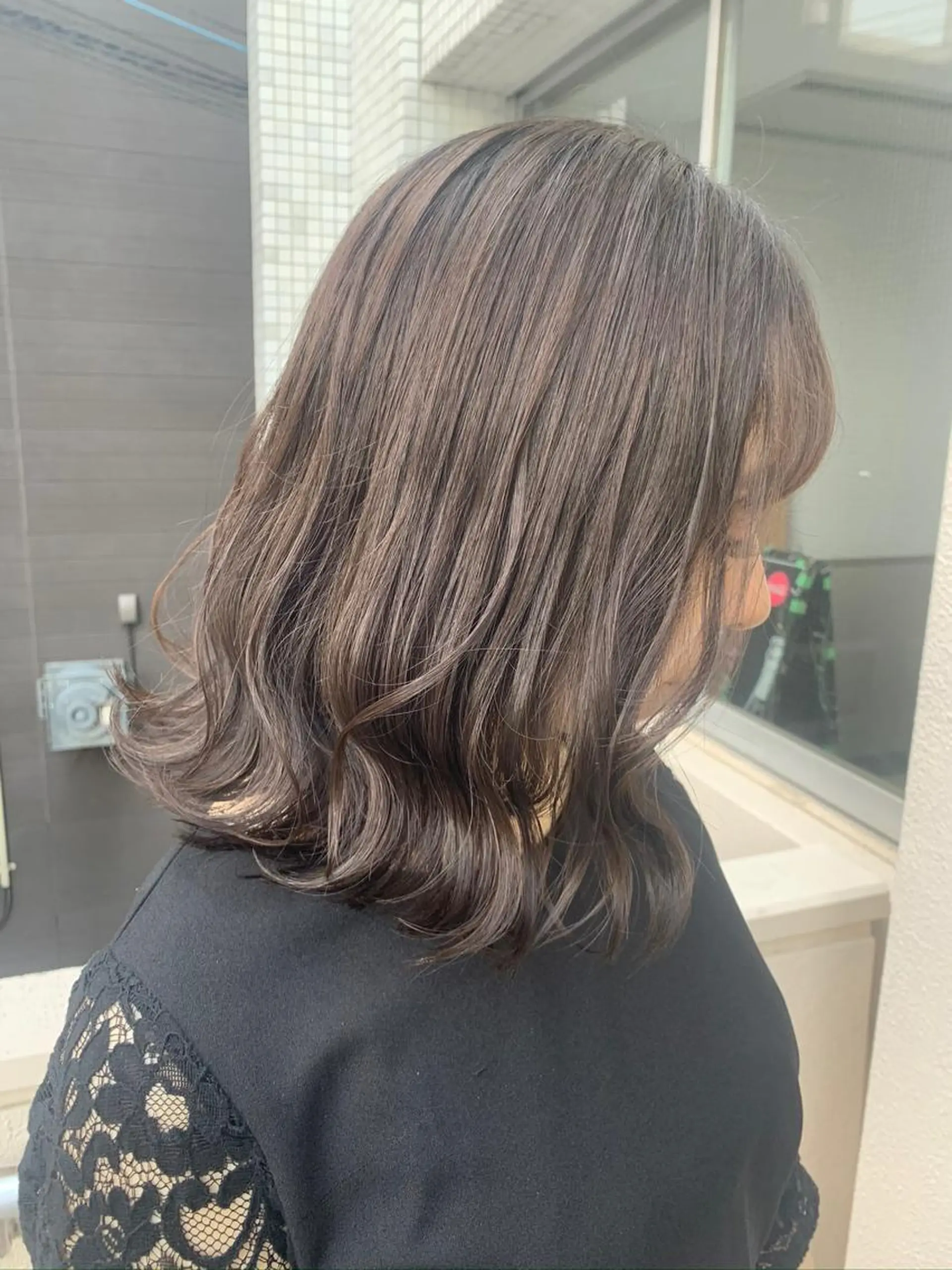 ミディアム カラー ベージュカラー フォギーベージュ メンズサロンロス【LOSS】所属・メンズパーマ/新潟駅 NOBUTA🔥のヘアスタイル