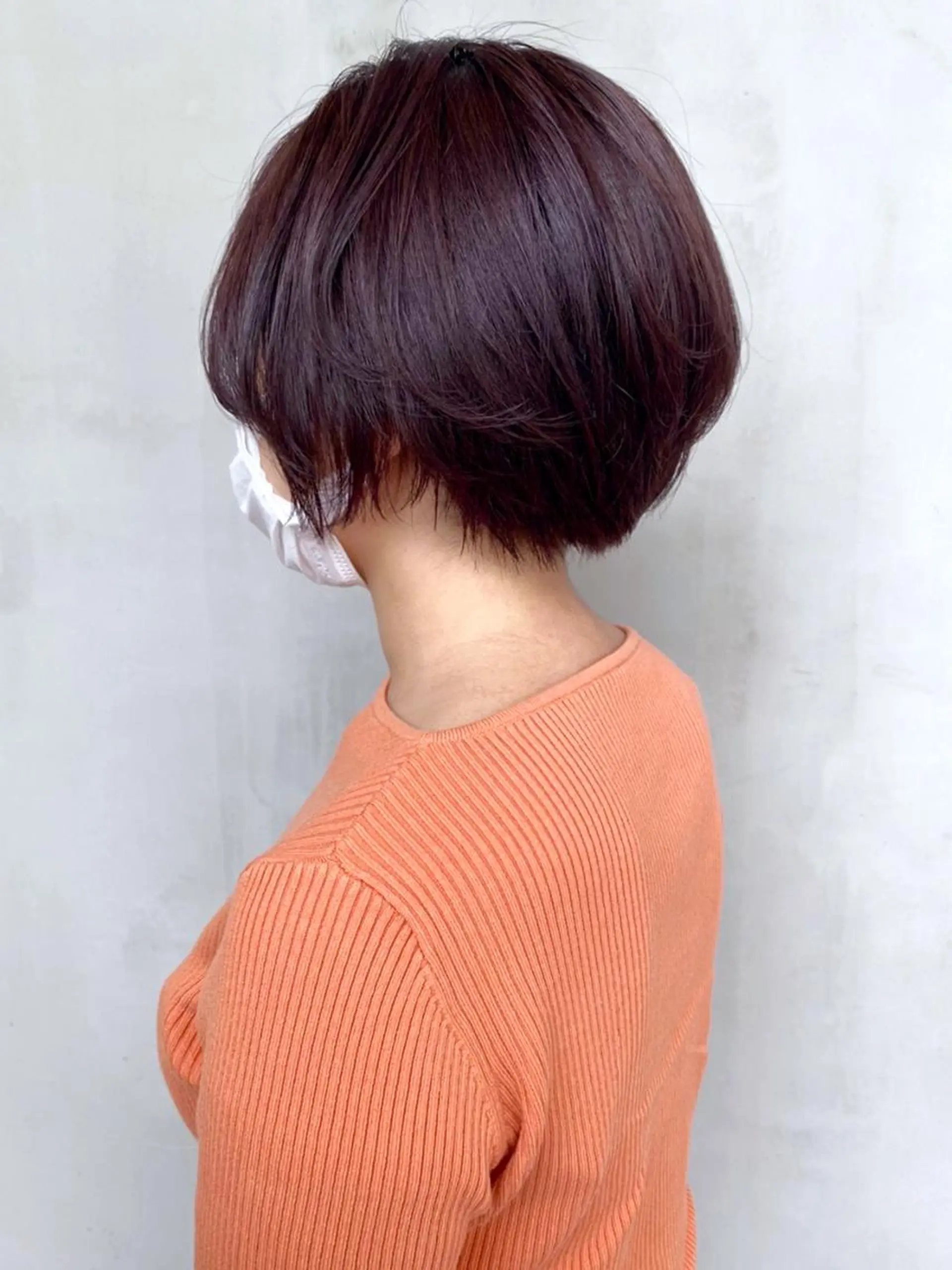 ショート カラー パーマ ヘアアレンジ ディープラベンダー ラベンダーカラー ITbyALBUM 松戸のヘアスタイル