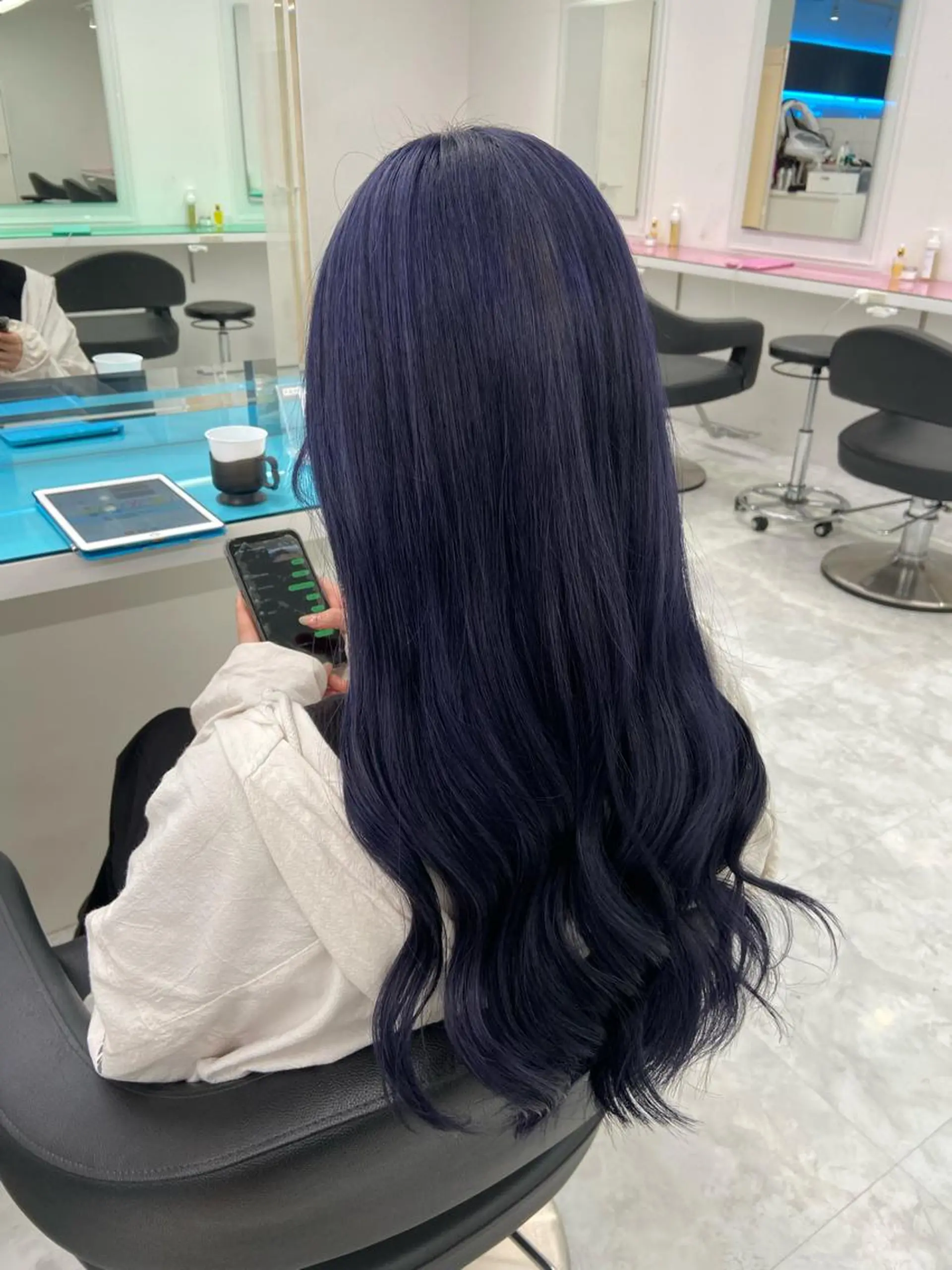 ロング カラー ヘアカラー ヘアセット ワインレッド 🍒KAHOのヘアスタイル