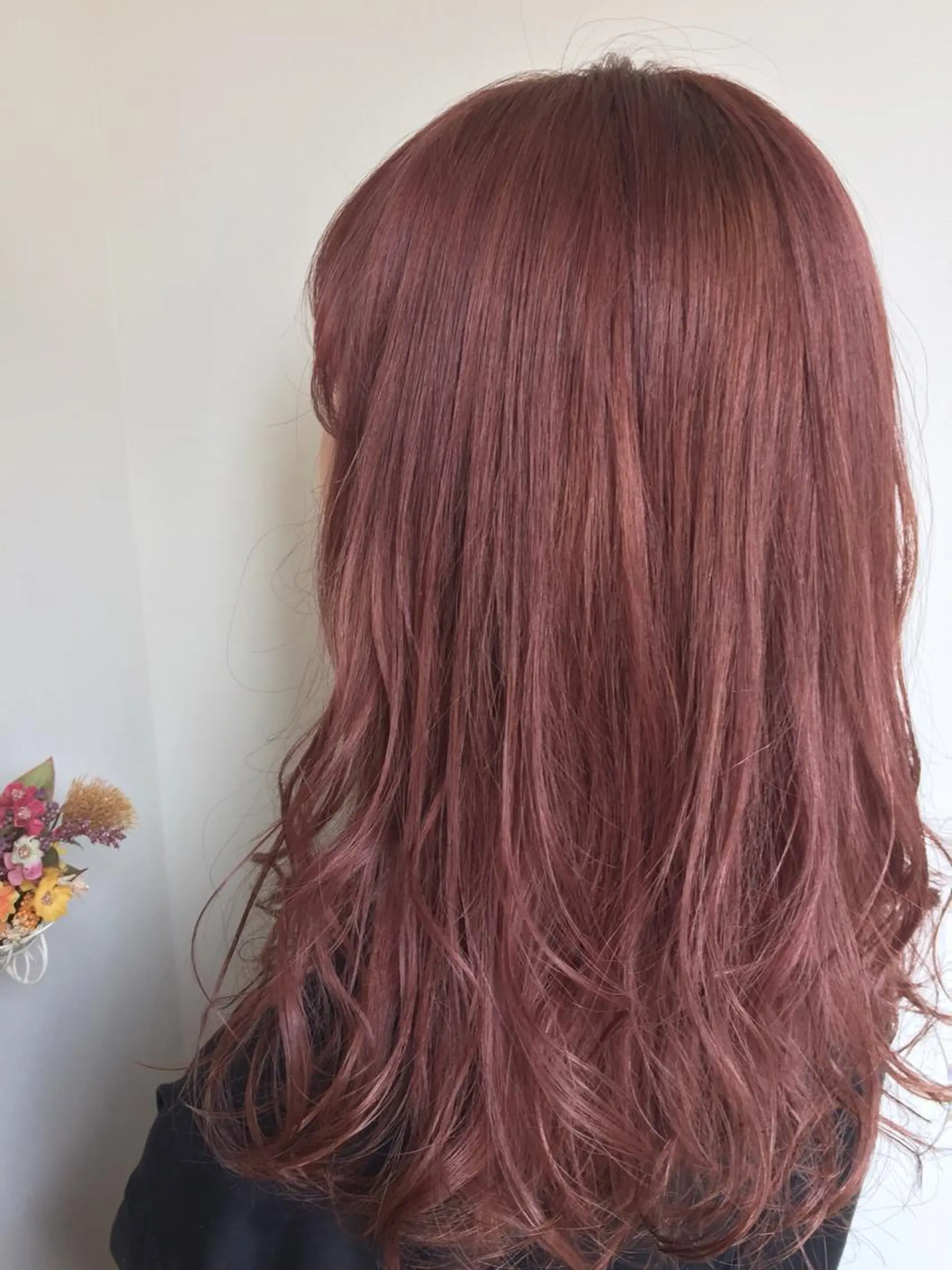 セミロング カラー ブリーチ ピンクカラー HAUS 片山みほのヘアスタイル