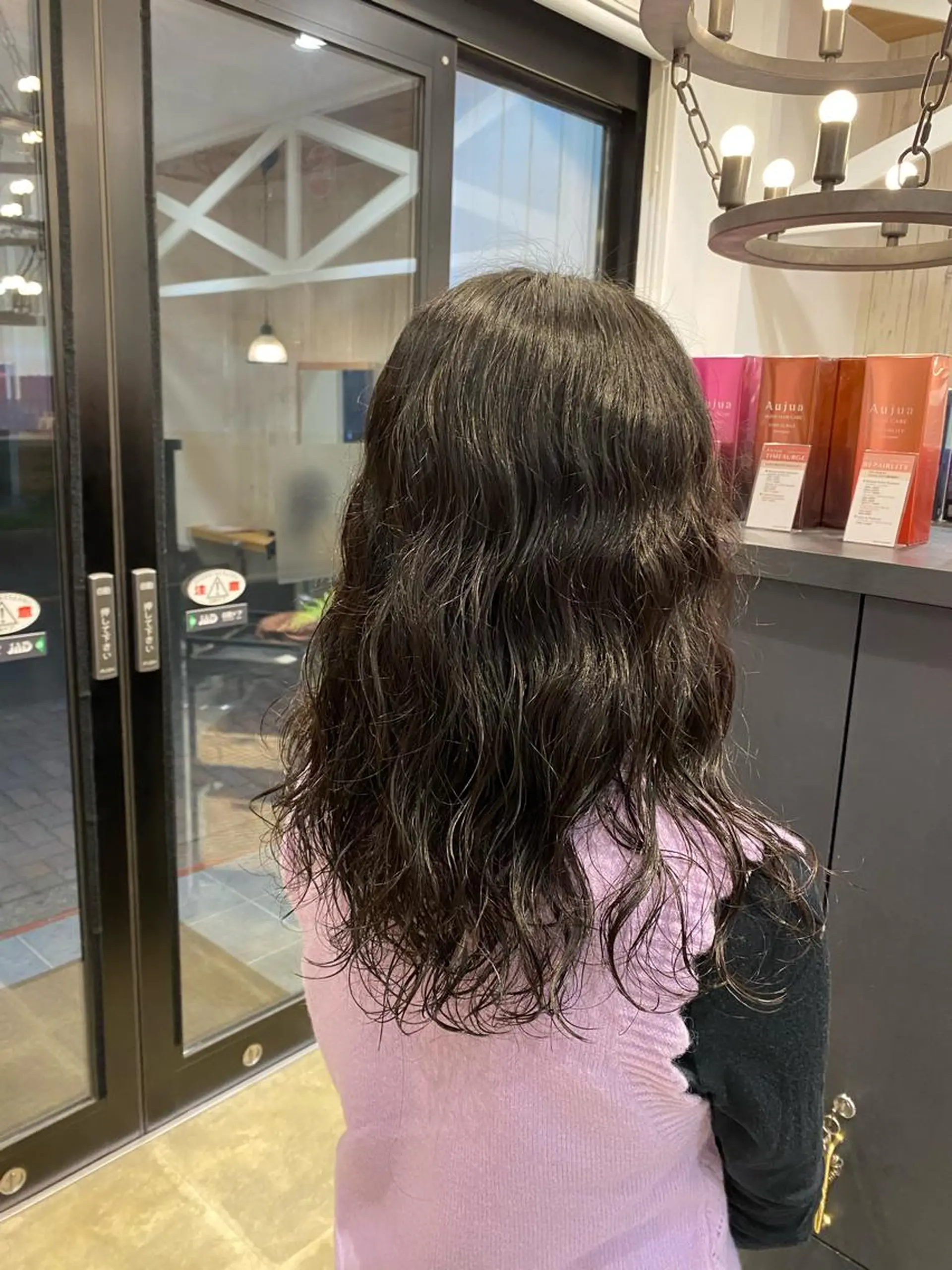 ロング パーマ デジタルパーマ 柴田 枝利子のヘアスタイル