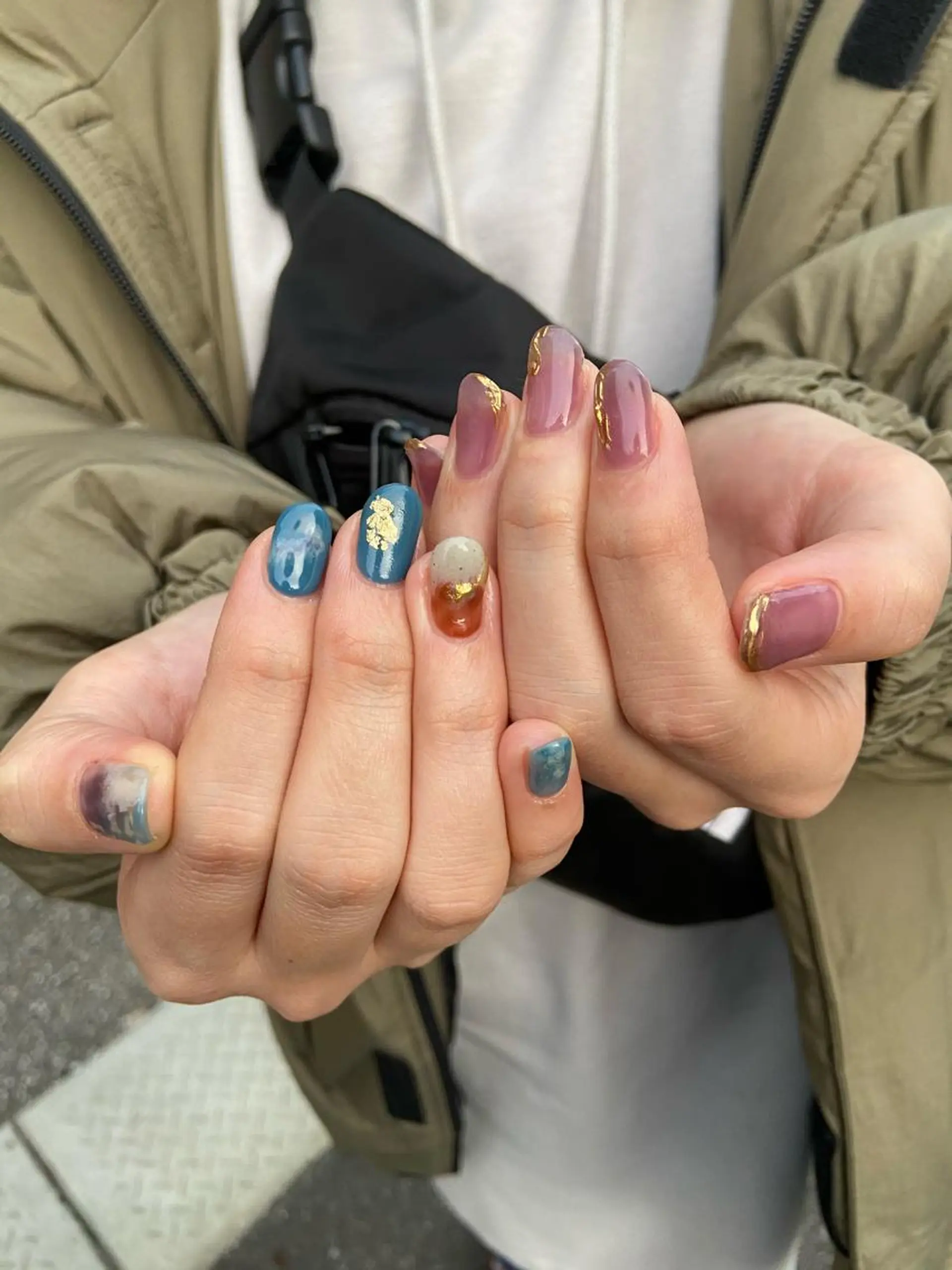 ネイル アートネイル ミラーネイル ニュアンスネイル . unffのネイルデザイン