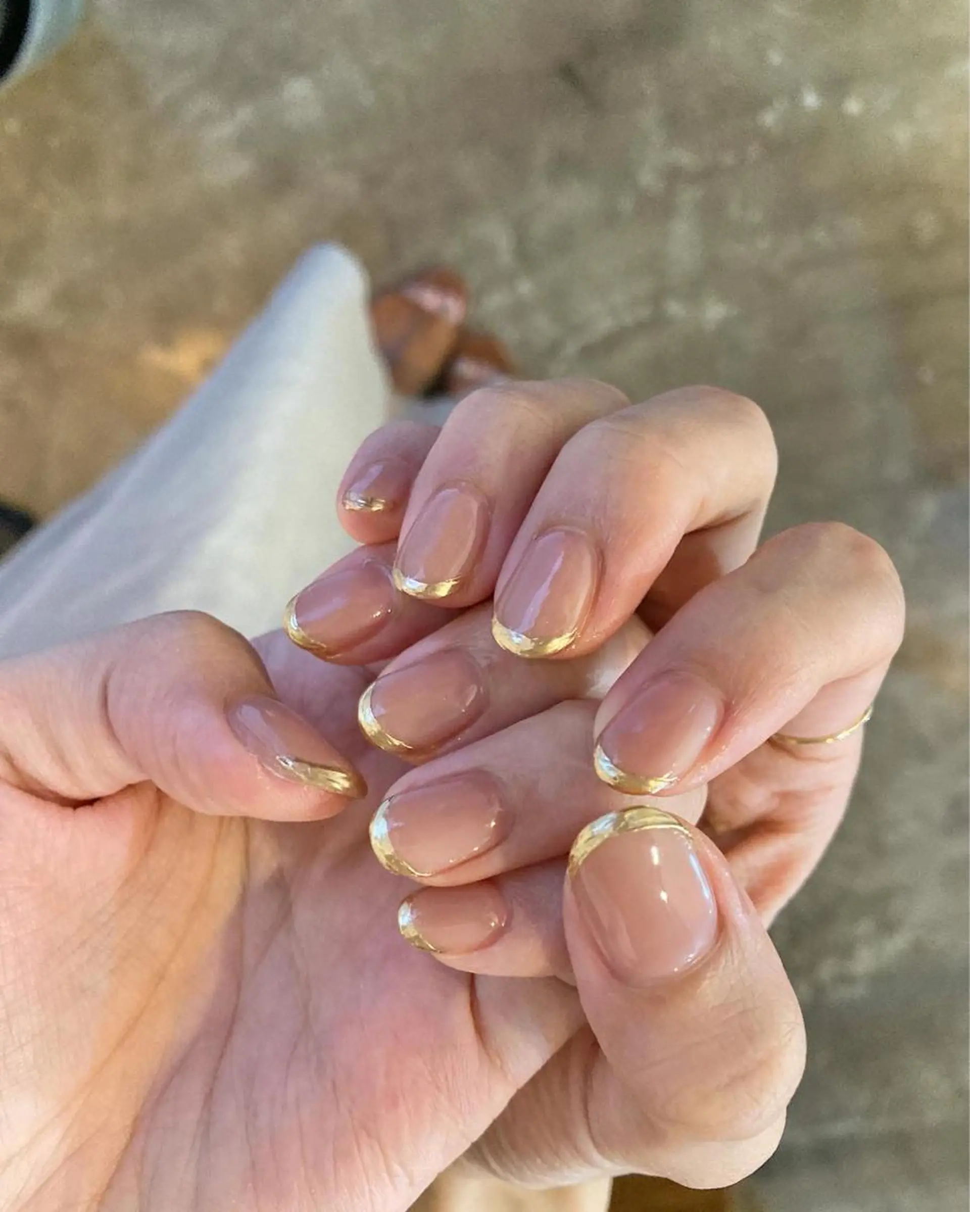 ネイル フレンチネイル ミラーネイル ハンドネイル DEEP nail salon所属・DEEP nail salonのネイルデザイン