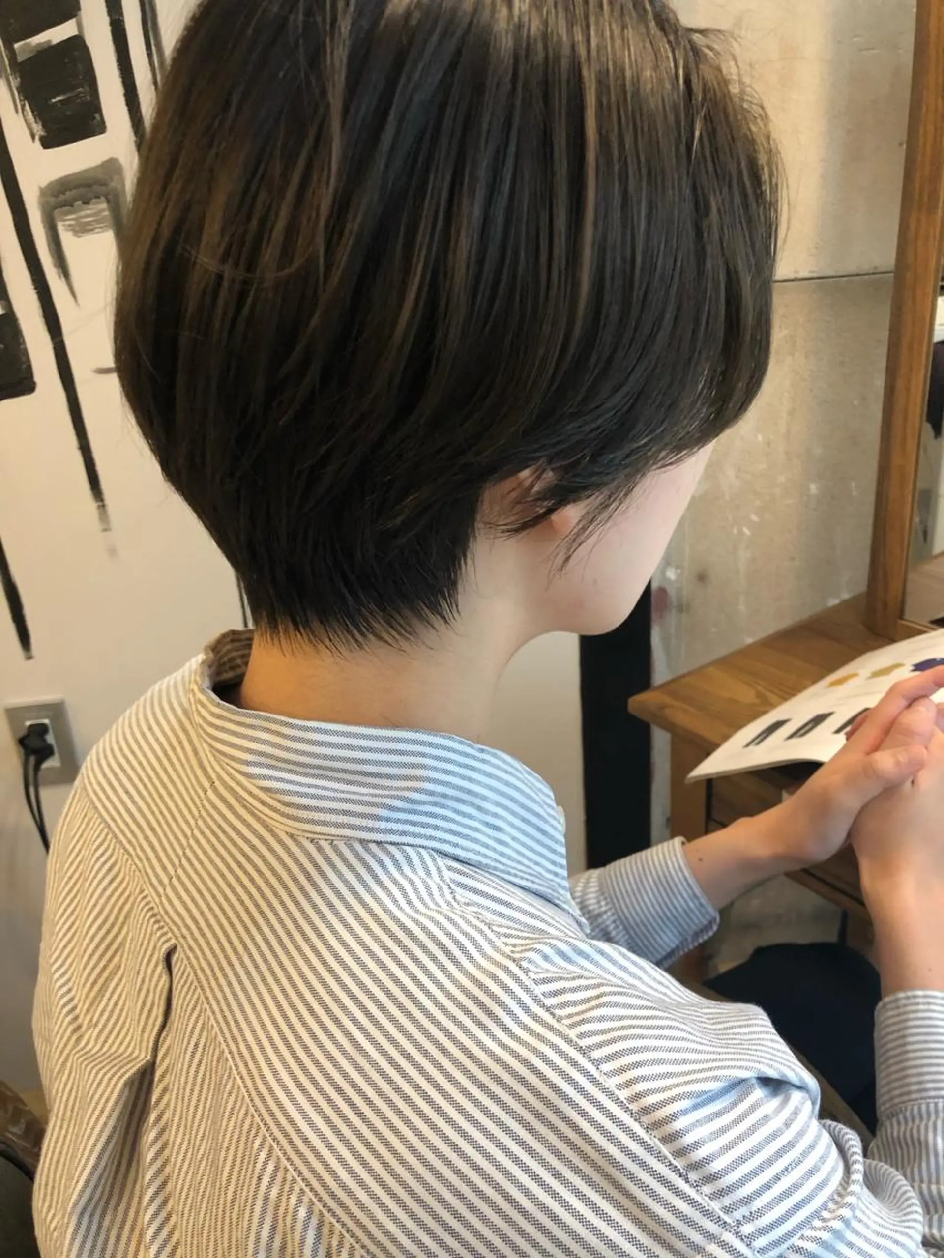 ショート 切りっぱなしボブ ボブ 外国人風カラー ハイライト レイヤーカット また会いたくなる 美容師【KENTA】のヘアスタイル