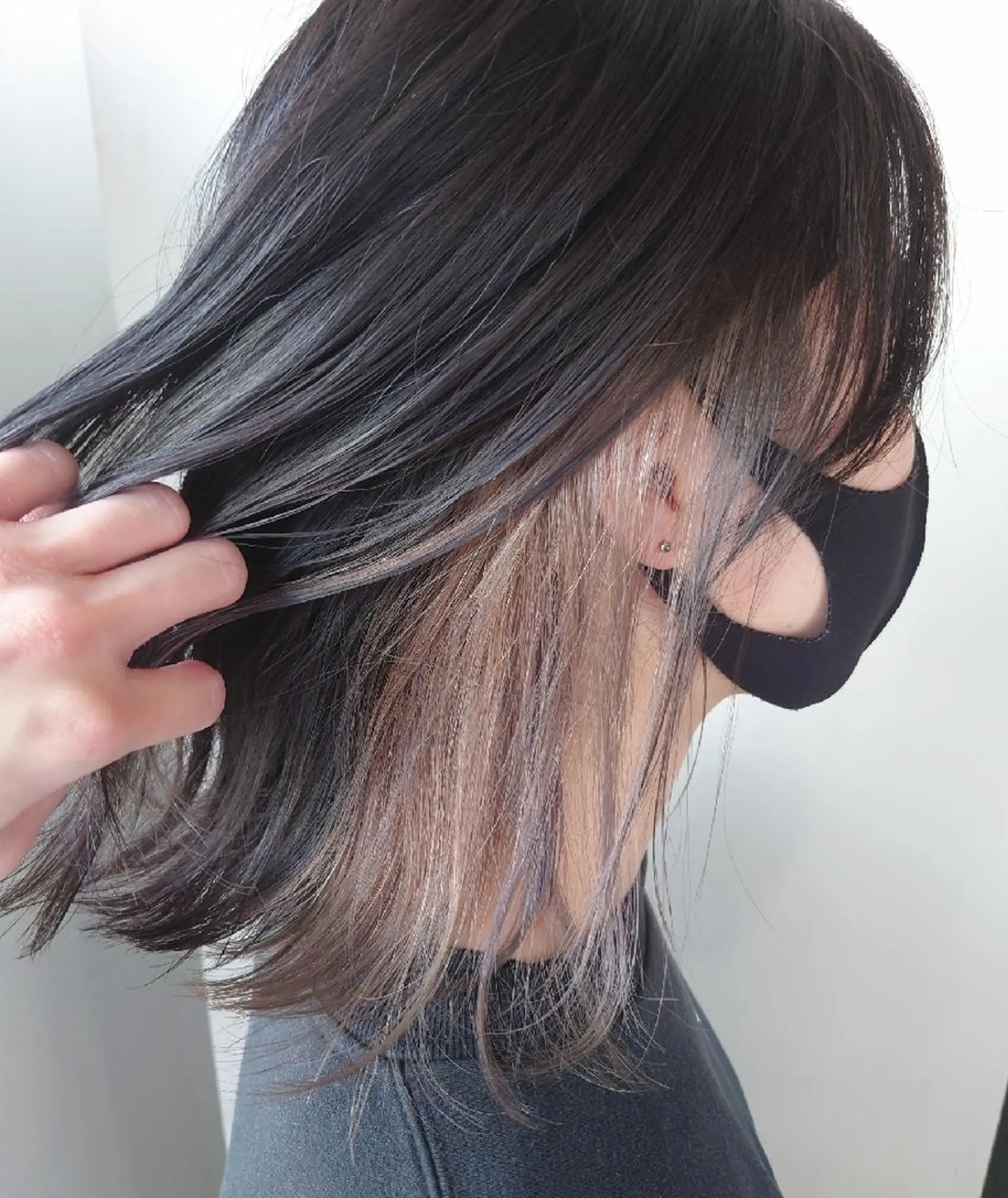 ミディアム カラー iss所属・メンズ/パーマ特化 /波巻き/林洋平のヘアスタイル