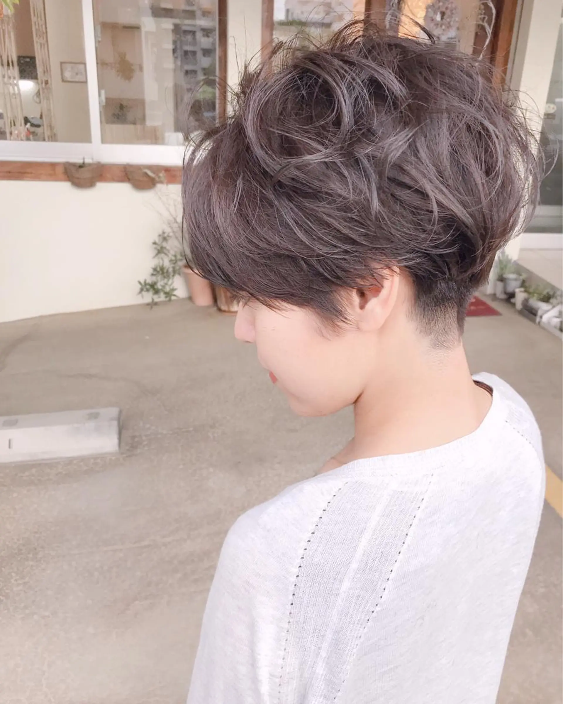 ショート カラー イルミナカラー カット ヘアカラー トリートメント grand juteのヘアスタイル