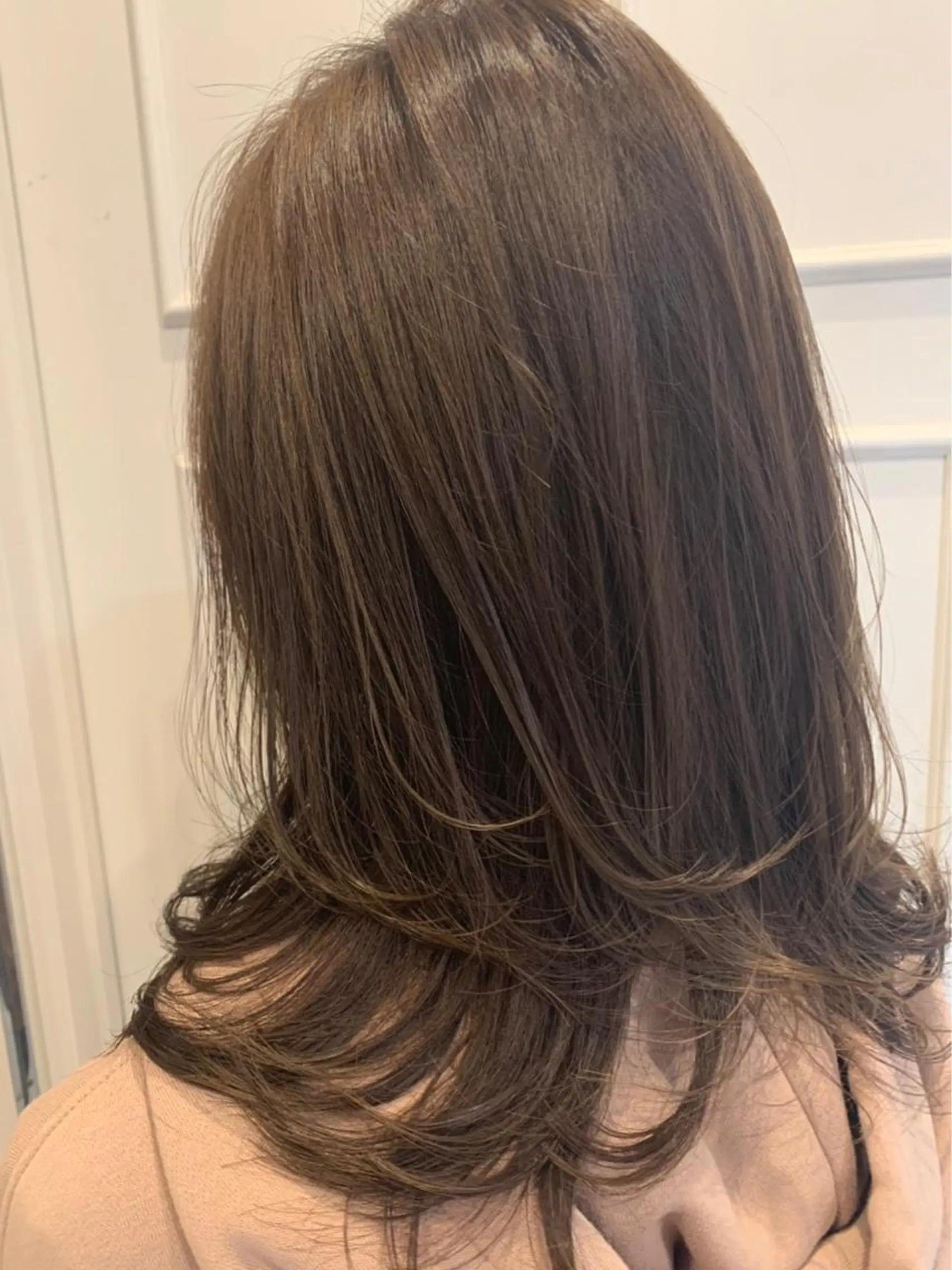 セミロング カラー アッシュ ベージュカラー 🫟Blanco🫟 Color&Careのヘアスタイル