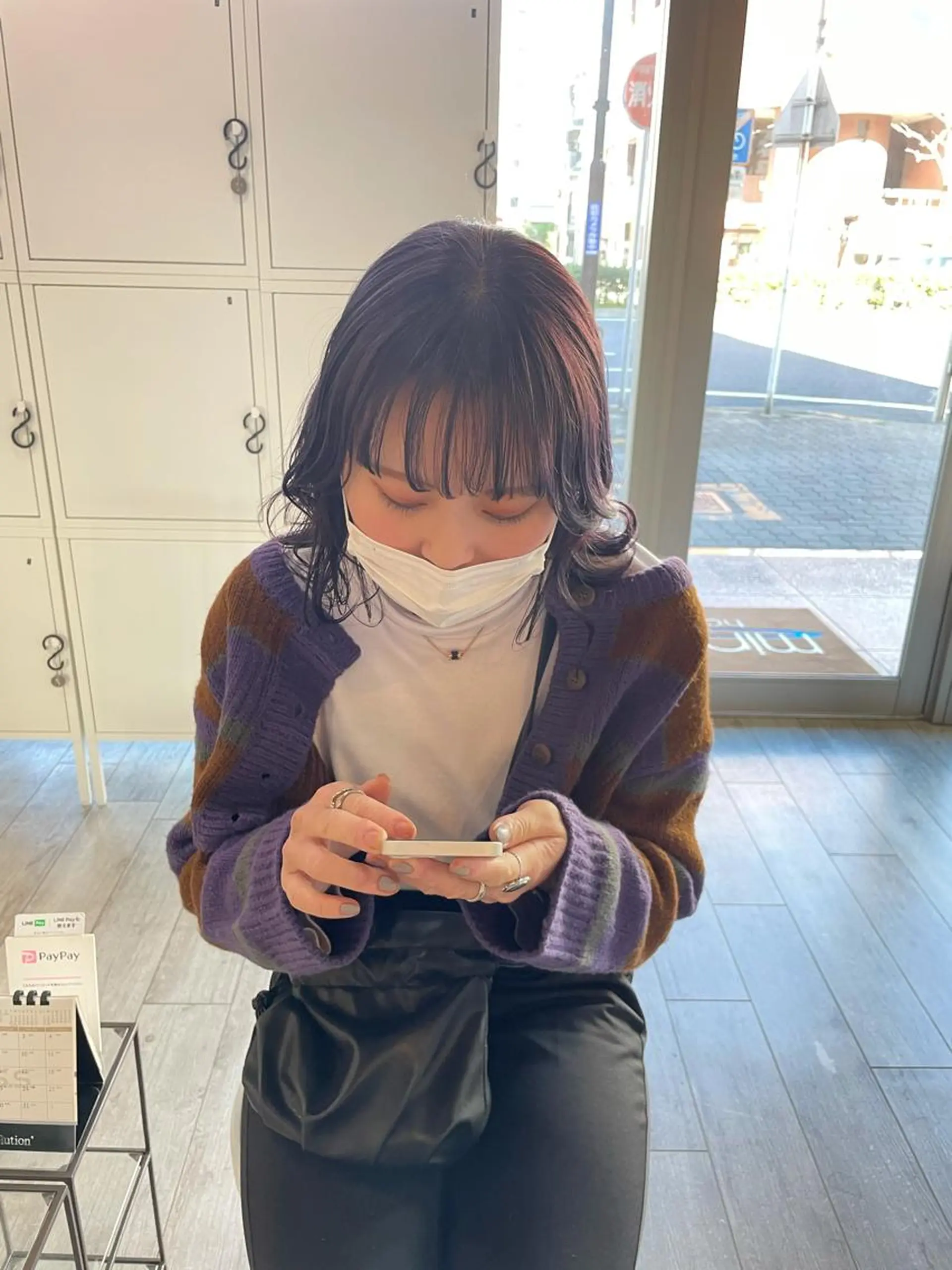 ミディアム カラー ラベンダーカラー 高橋 みく/ minim 暖色のヘアスタイル