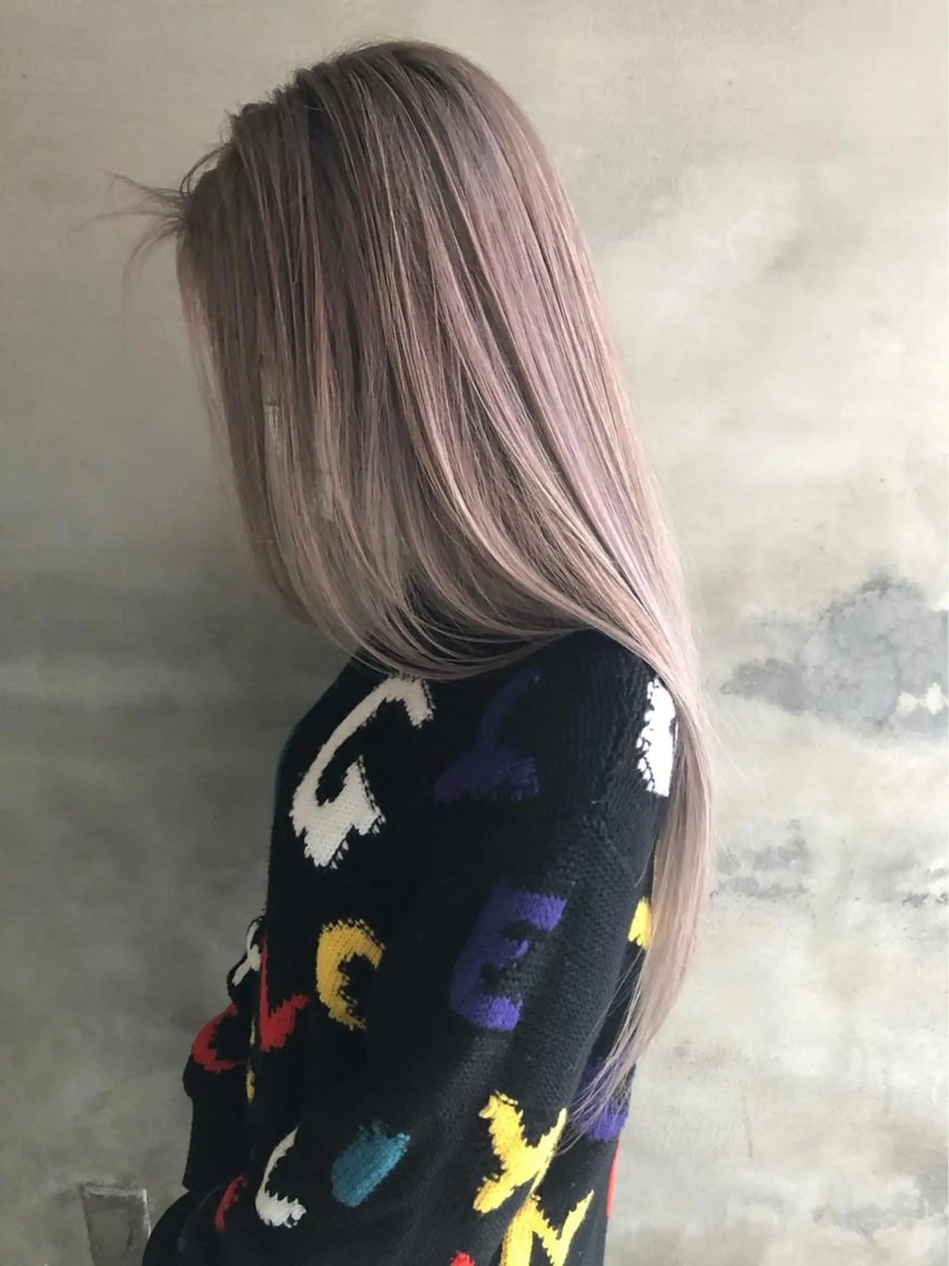 ロング カラー エクステ/ハイトーン /レイヤーカットのヘアスタイル