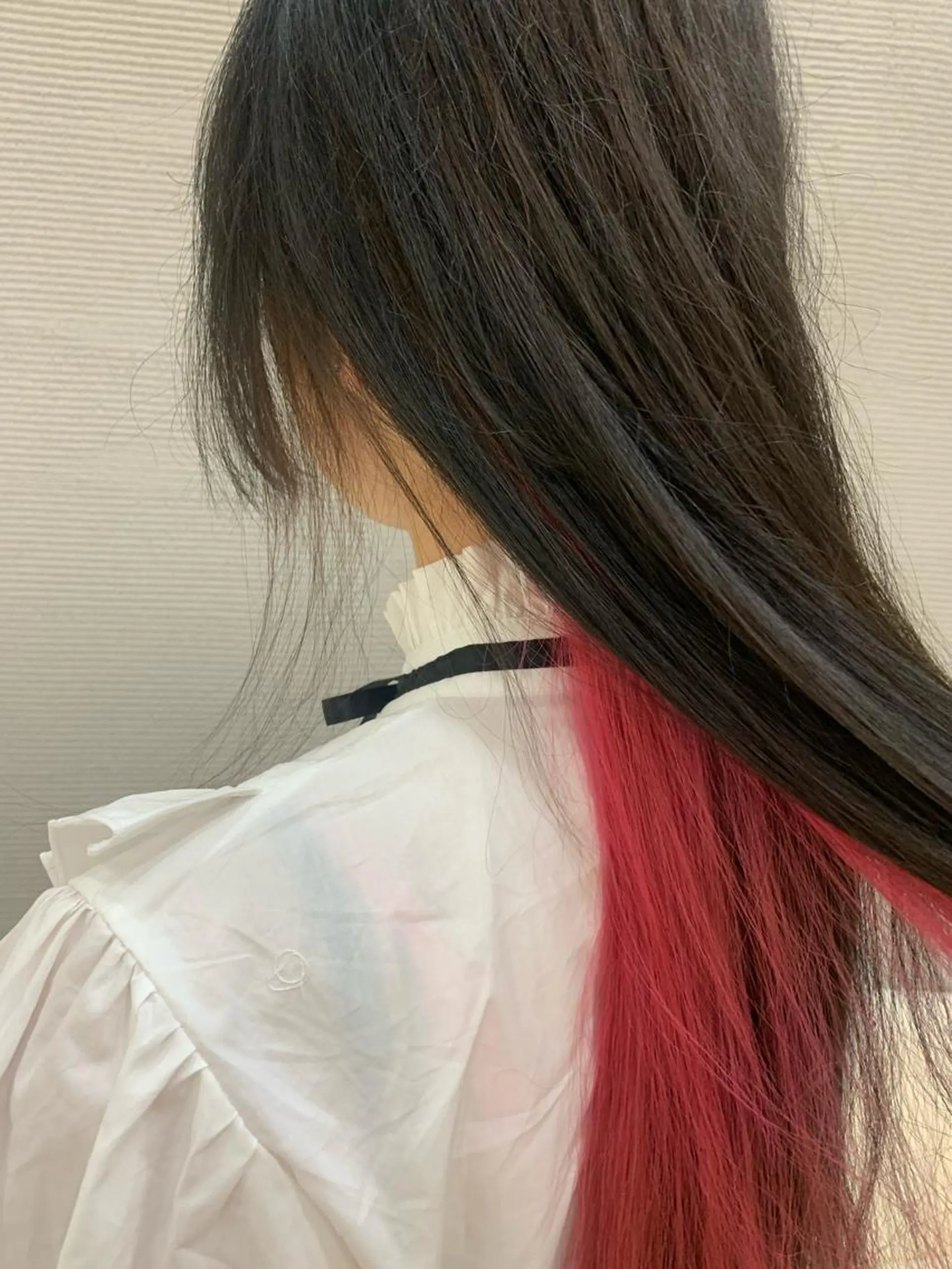 ロング カラー インナーカラー ピンクカラー きど さやかのヘアスタイル