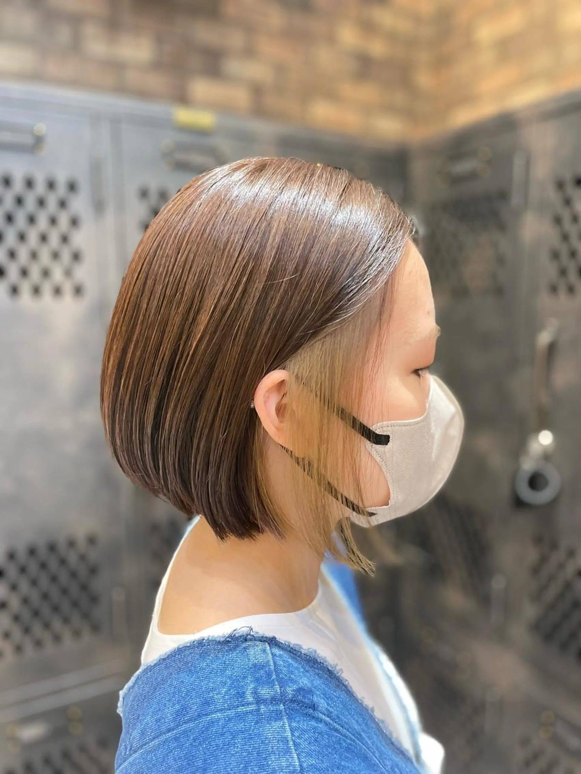 ショート カラー バレイヤージュ ブリーチ ケアブリーチ ダブルカラー イヤリングカラー ✨ハイトーン✨ダブル カラー✨シバサキのヘアスタイル