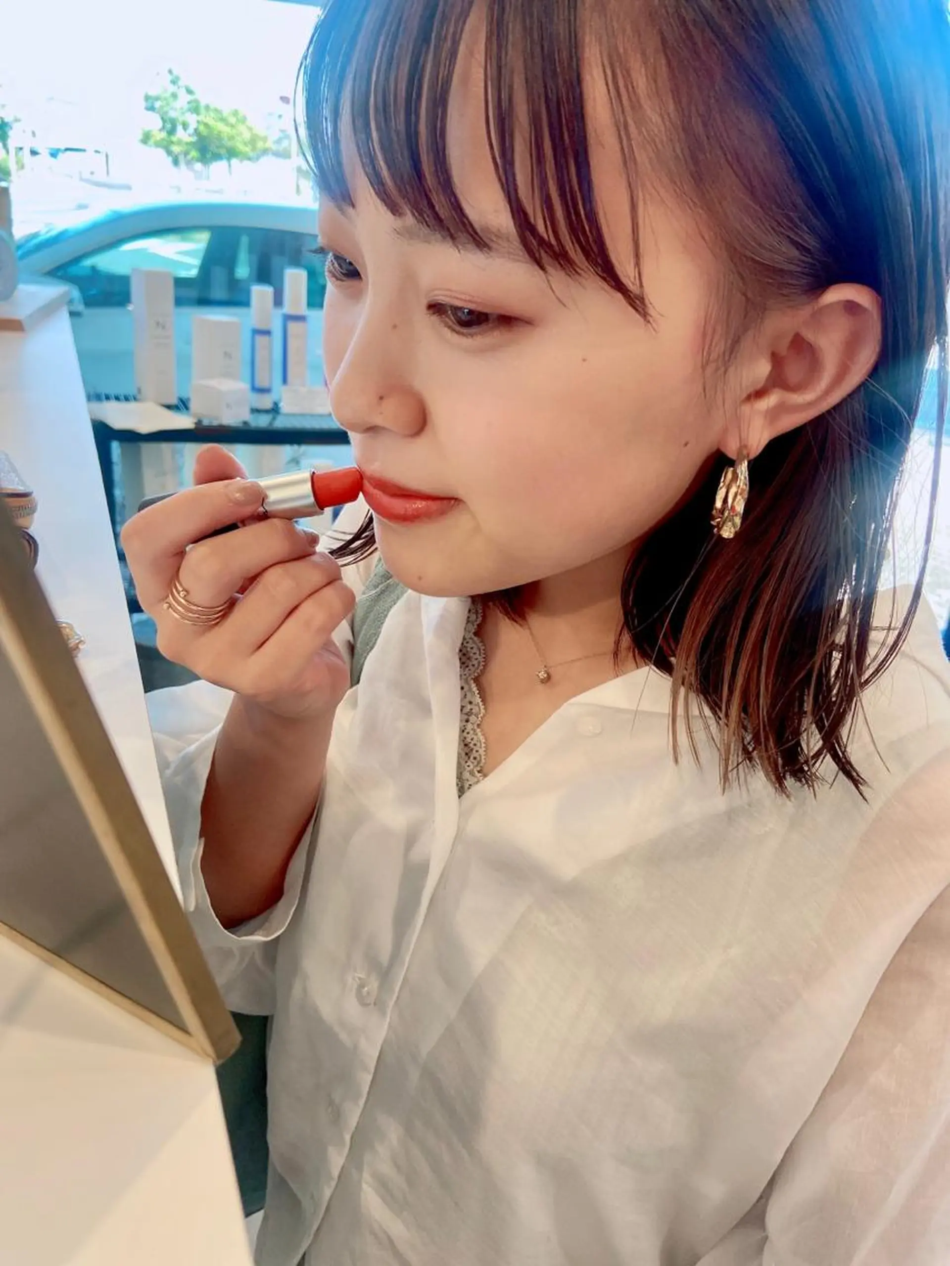 ミディアム カラー 透明感カラー カット ヘアカラー トリートメント TECHRISE刈谷所属・田中 大貴のヘアスタイル