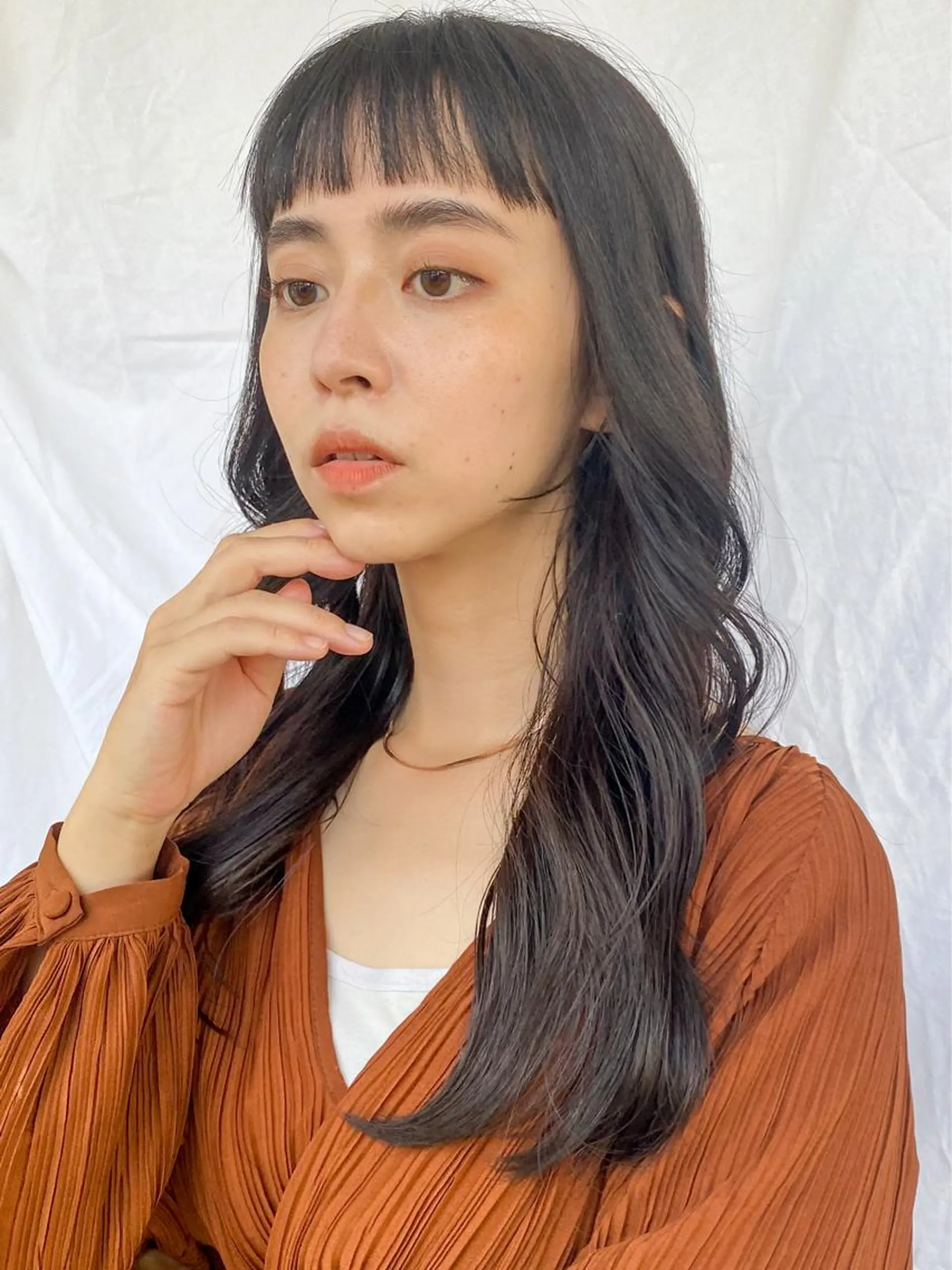 セミロング くびれヘア 顔周りカット 小顔カット トリートメント 【1日2名様限定】 AFLOAT白川雄副のヘアスタイル