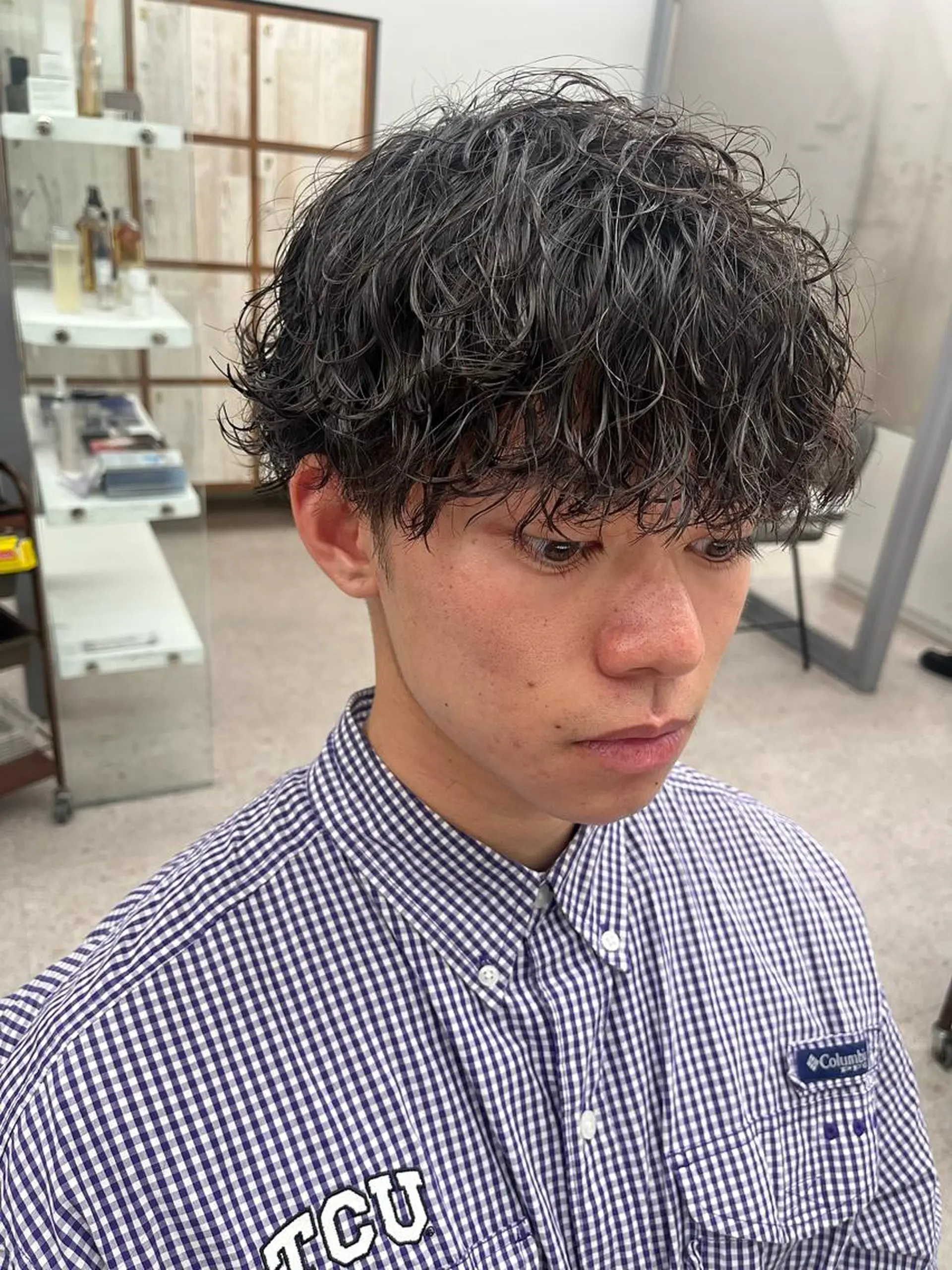 パーマ メンズ カット パーマ 🍐シャドウパーマ メンズ特化/守岡🍐のヘアスタイル