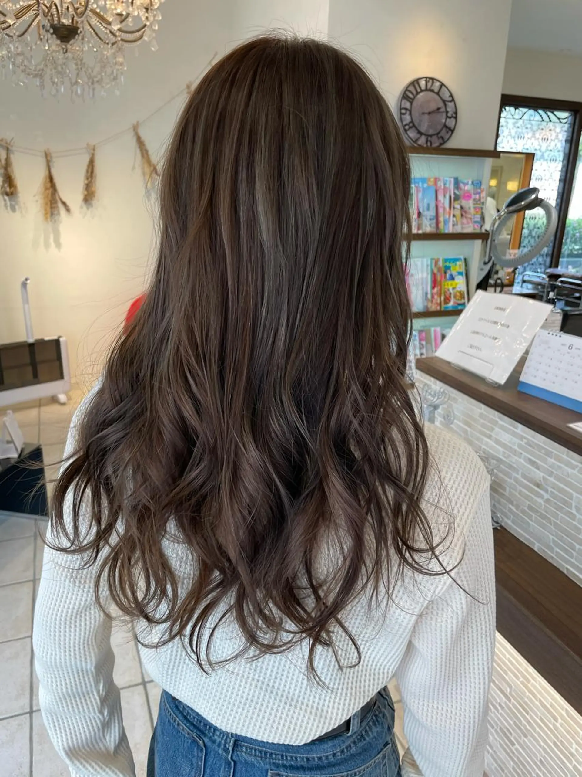 ロング ハイライト 髪質改善 トリートメント 韓国風ヘア♡ runaのヘアスタイル