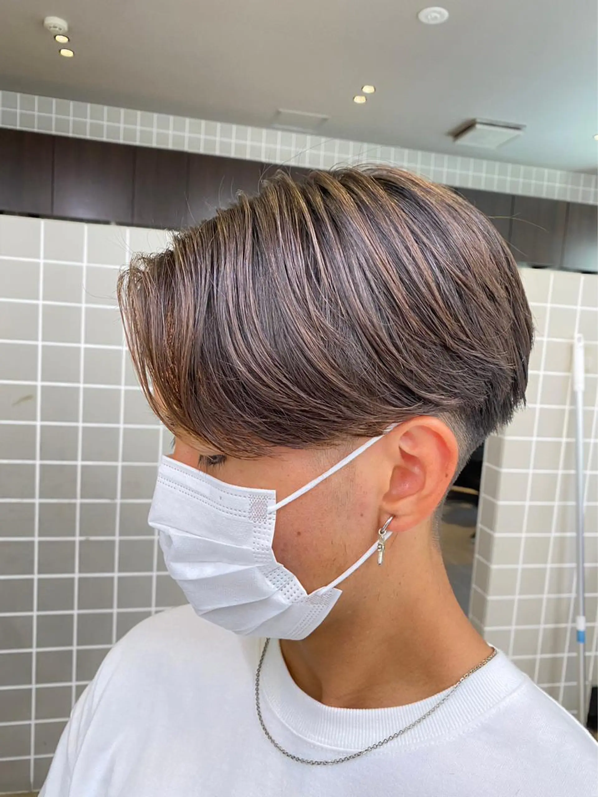 ミディアム カラー パーマ ヘアアレンジ メンズ カット パーマ トリートメント ヘッドスパ ヘアセット 艶カラー の達人のヘアスタイル