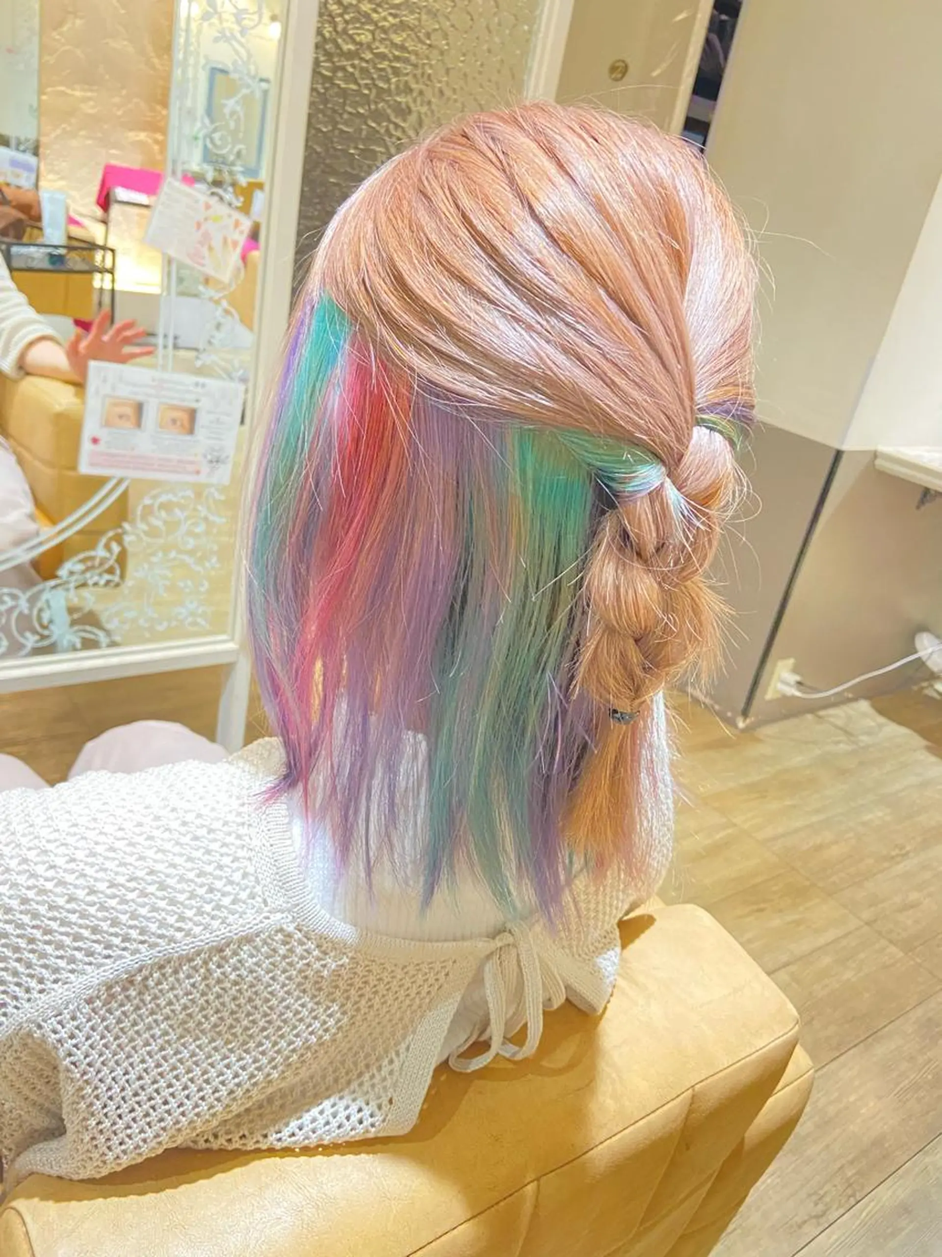 ミディアム カラー パーマ ヘアアレンジ afrodite 〈京橋〉Riyuのヘアスタイル