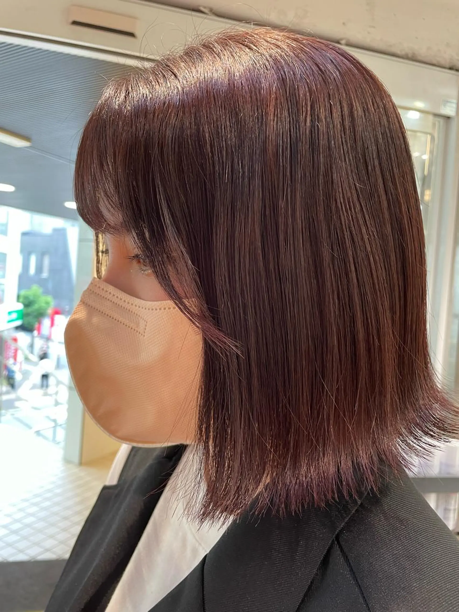 ミディアム カラー ブラウンカラー ピンクカラー ピンクブラウン ヘアカラー メンズ/艶髪/カラー サクラ🌸のヘアスタイル