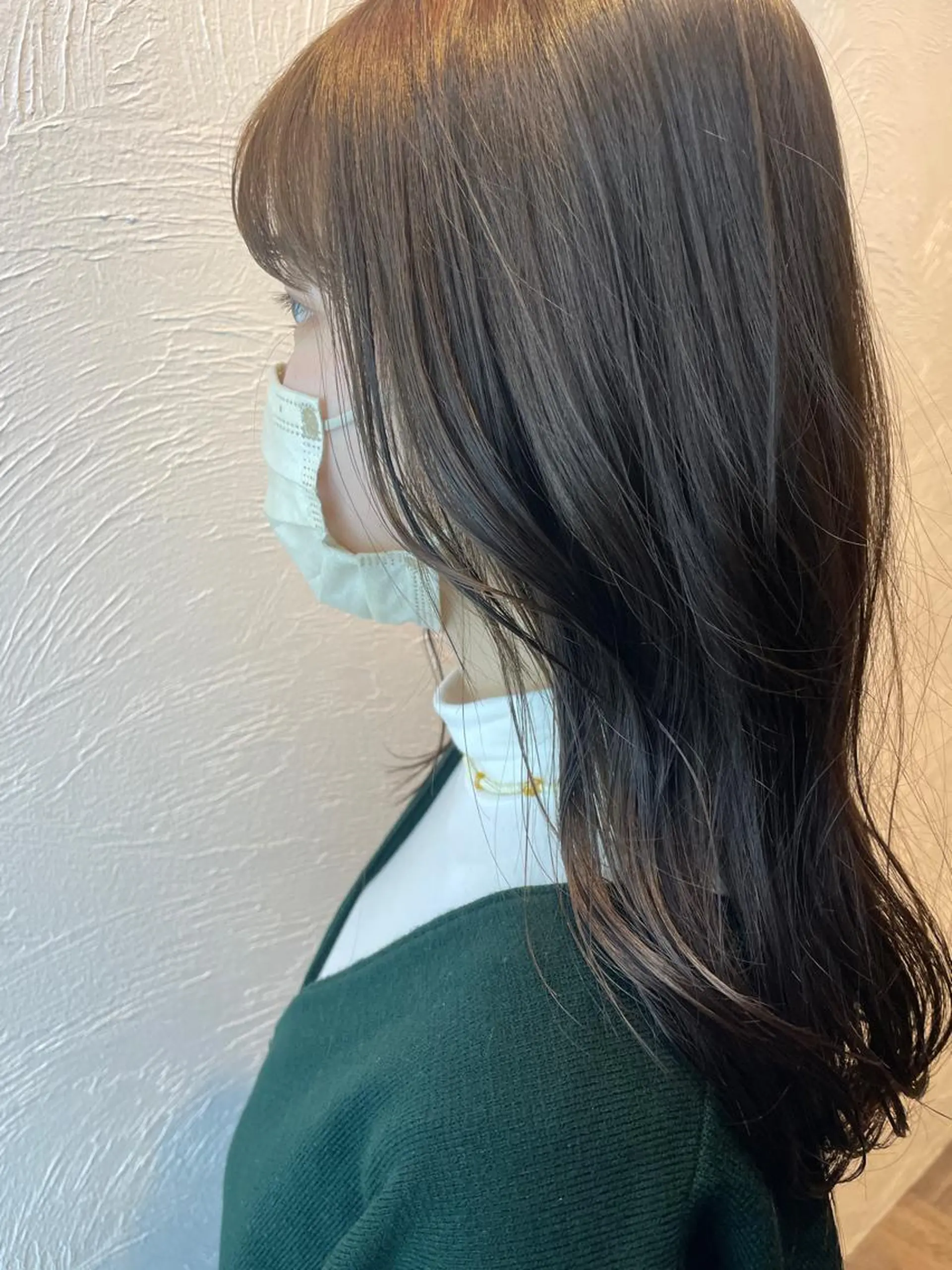 ミディアム カラー La  fith hair lien西宮北口所属・赤み消しカラー/透 明感カラー/有吉優香のヘアスタイル