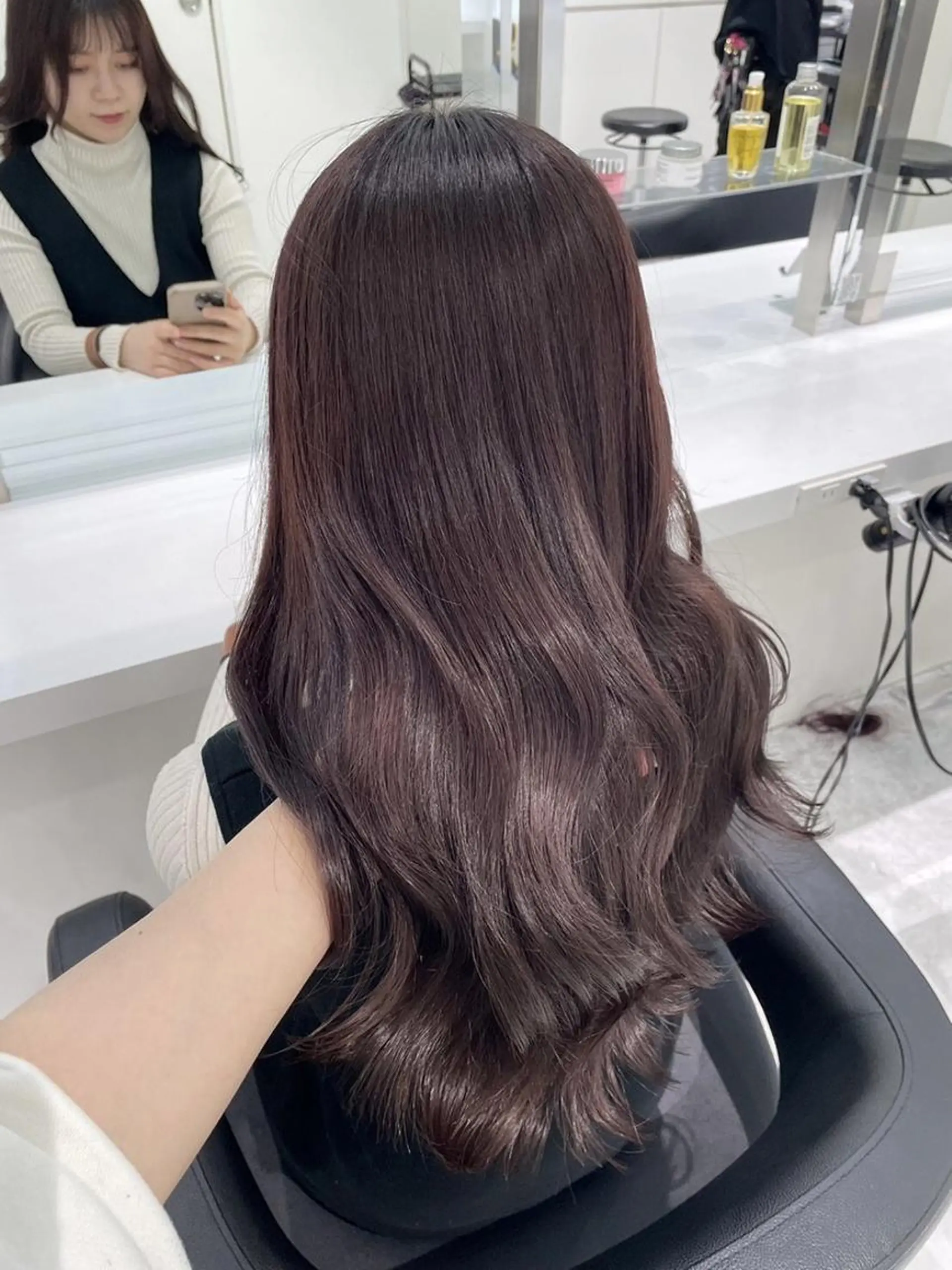 カラー 韓国ヘア🩶🇰🇷 透明感カラー🎀のヘアスタイル