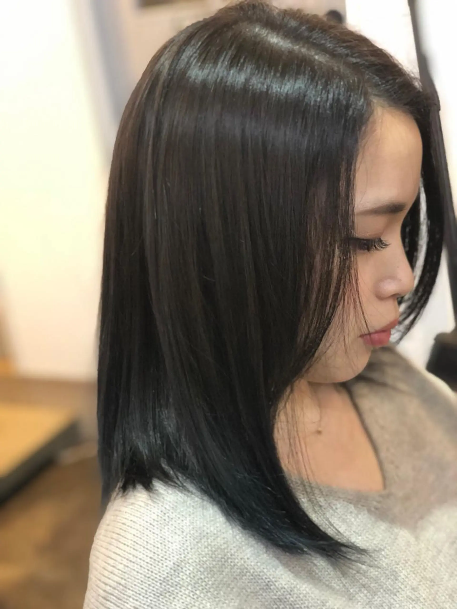 ミディアム カラー 【艶髪×韓国風】 毛流れ職人 RYOのヘアスタイル