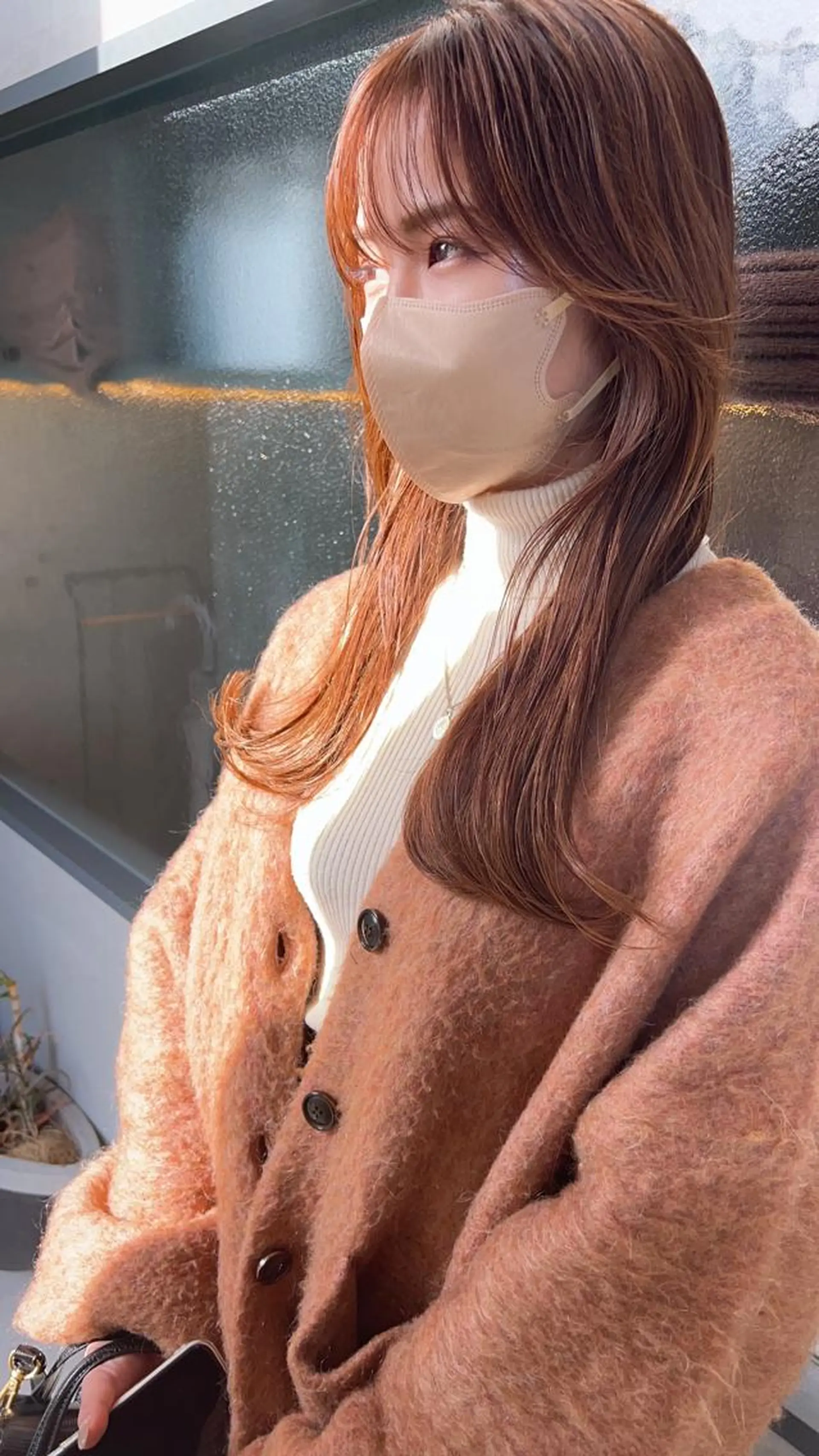 ロング カラー ベージュカラー ブリーチ ブリーチなしカラー 顔周りカット ロング 誰よりも丁寧なカット 🍀小林輝のヘアスタイル