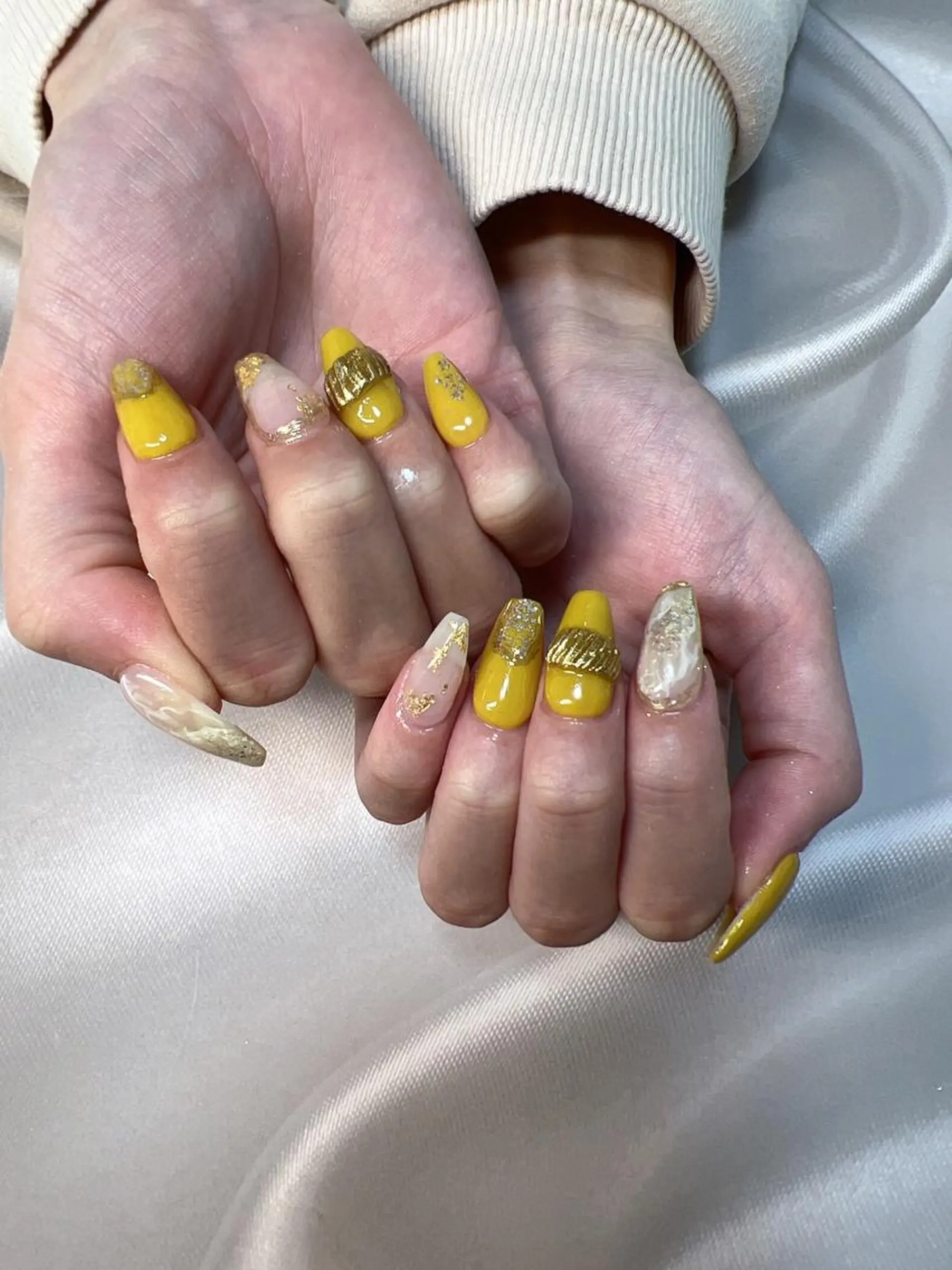 ネイル 大理石ネイル(マーブル) ミラーネイル ニュアンスネイル coco nailのネイルデザイン