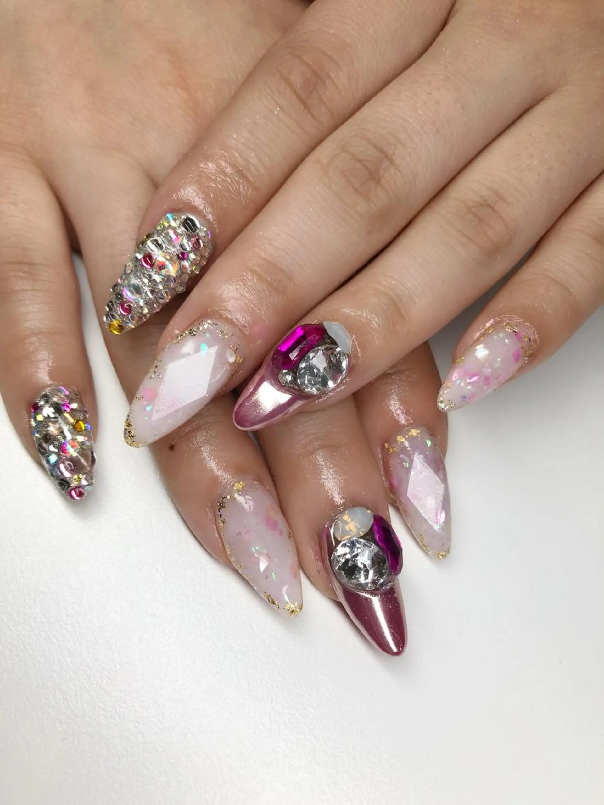 ネイル アートネイル 長さ出し ジェルネイル ロングネイル マットネイル Nail Salon espritのネイルデザイン