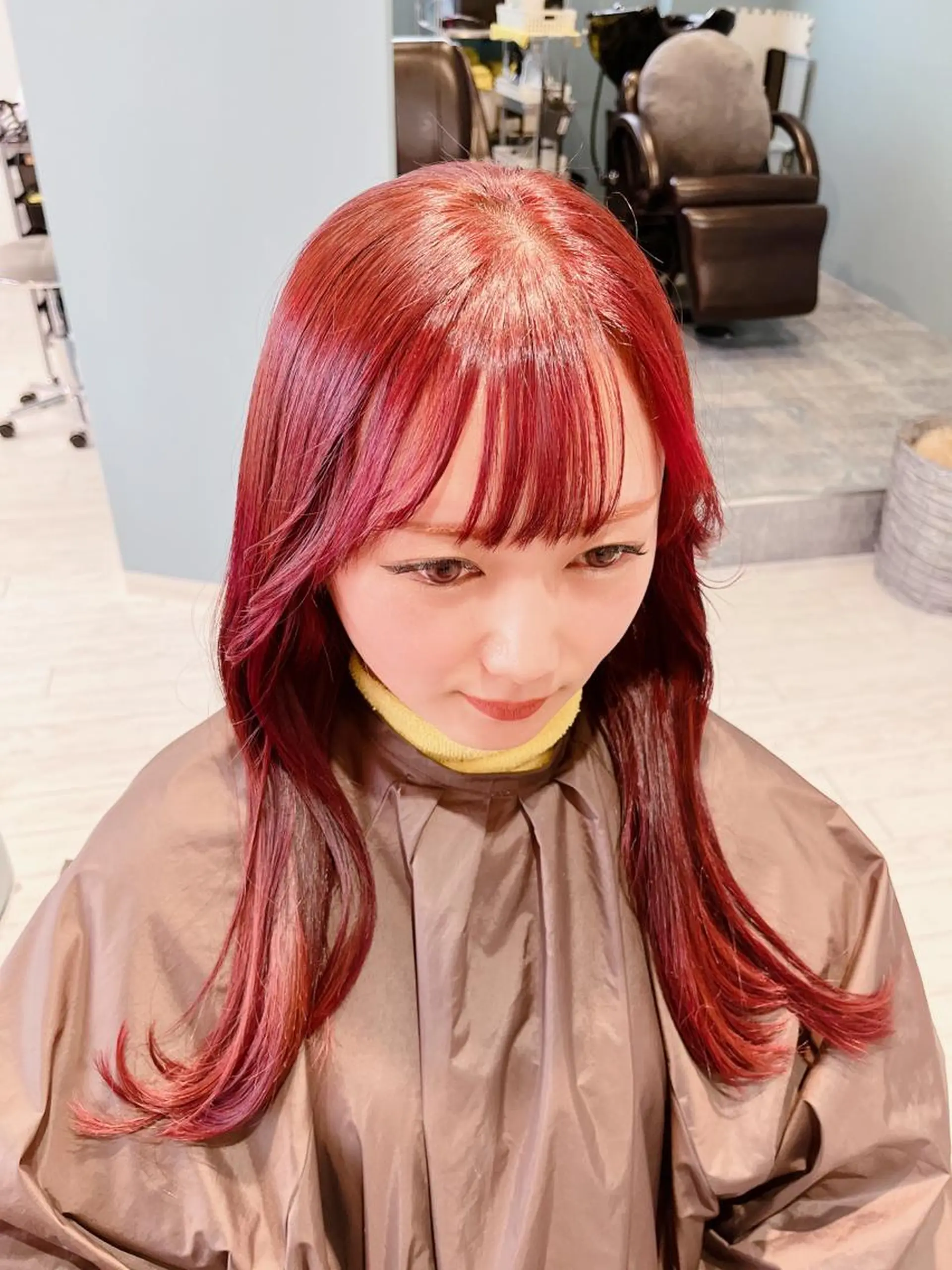 カラー ブリーチ ブリーチなしカラー ✨️💎山口 真依💎✨️のヘアスタイル