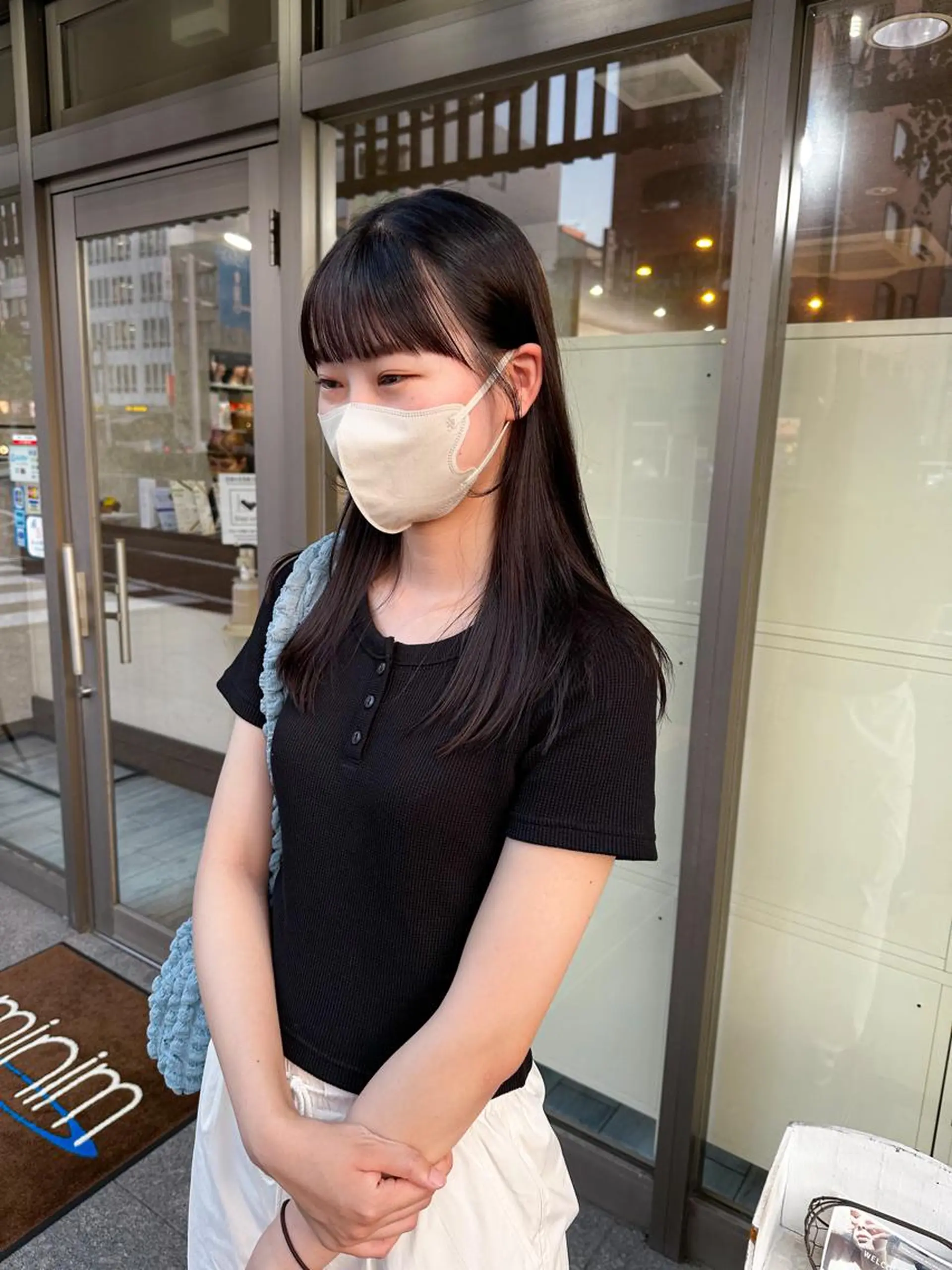 セミロング カラー グレージュ ラベンダーカラー ラベンダーグレージュ ラベンダーグレー カット ヘアカラー 高橋 みく/ minim 暖色のヘアスタイル