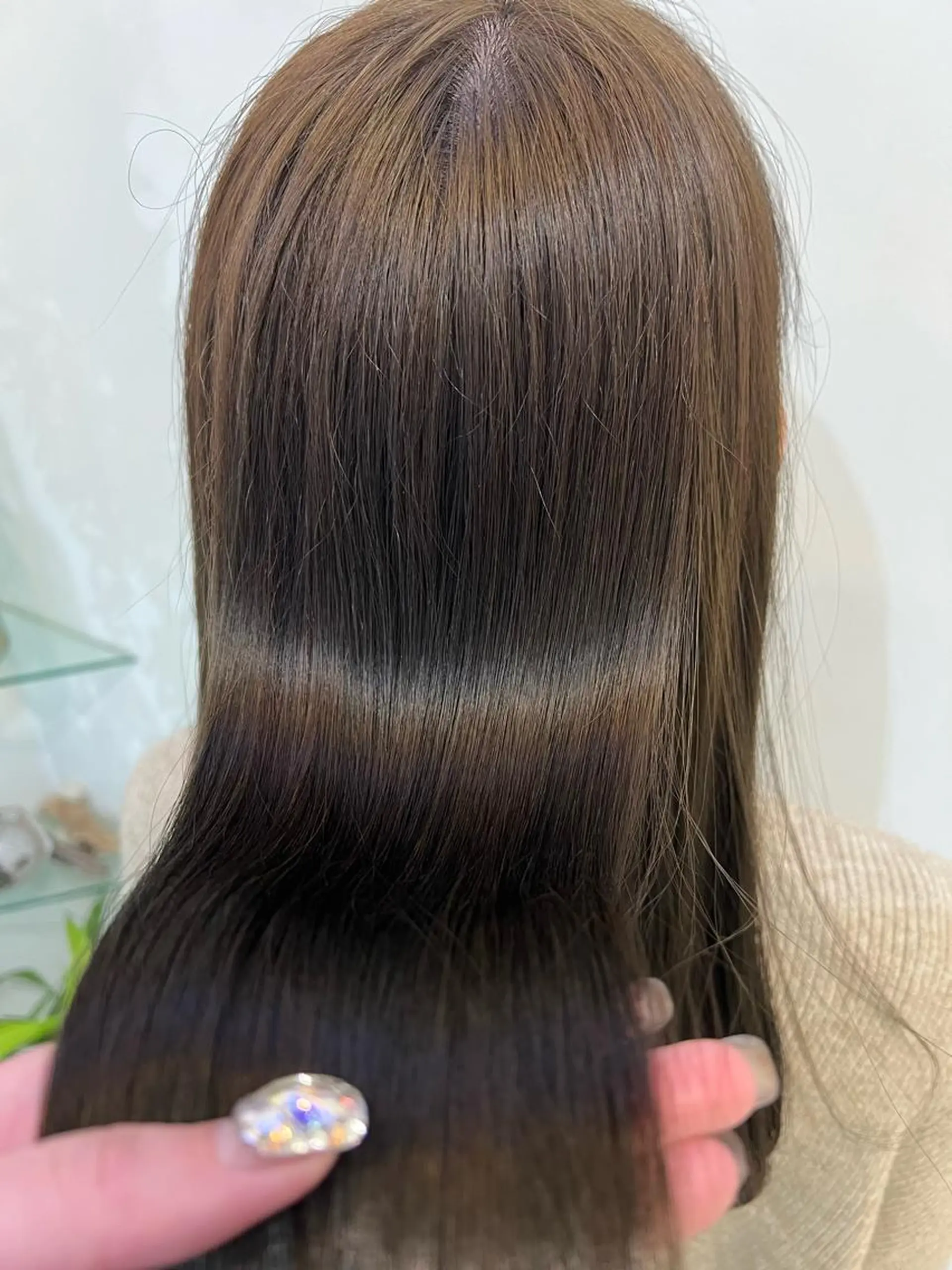 カラー トリートメント ブリーチしない暖色 カラー🥀杉 優菜のヘアスタイル