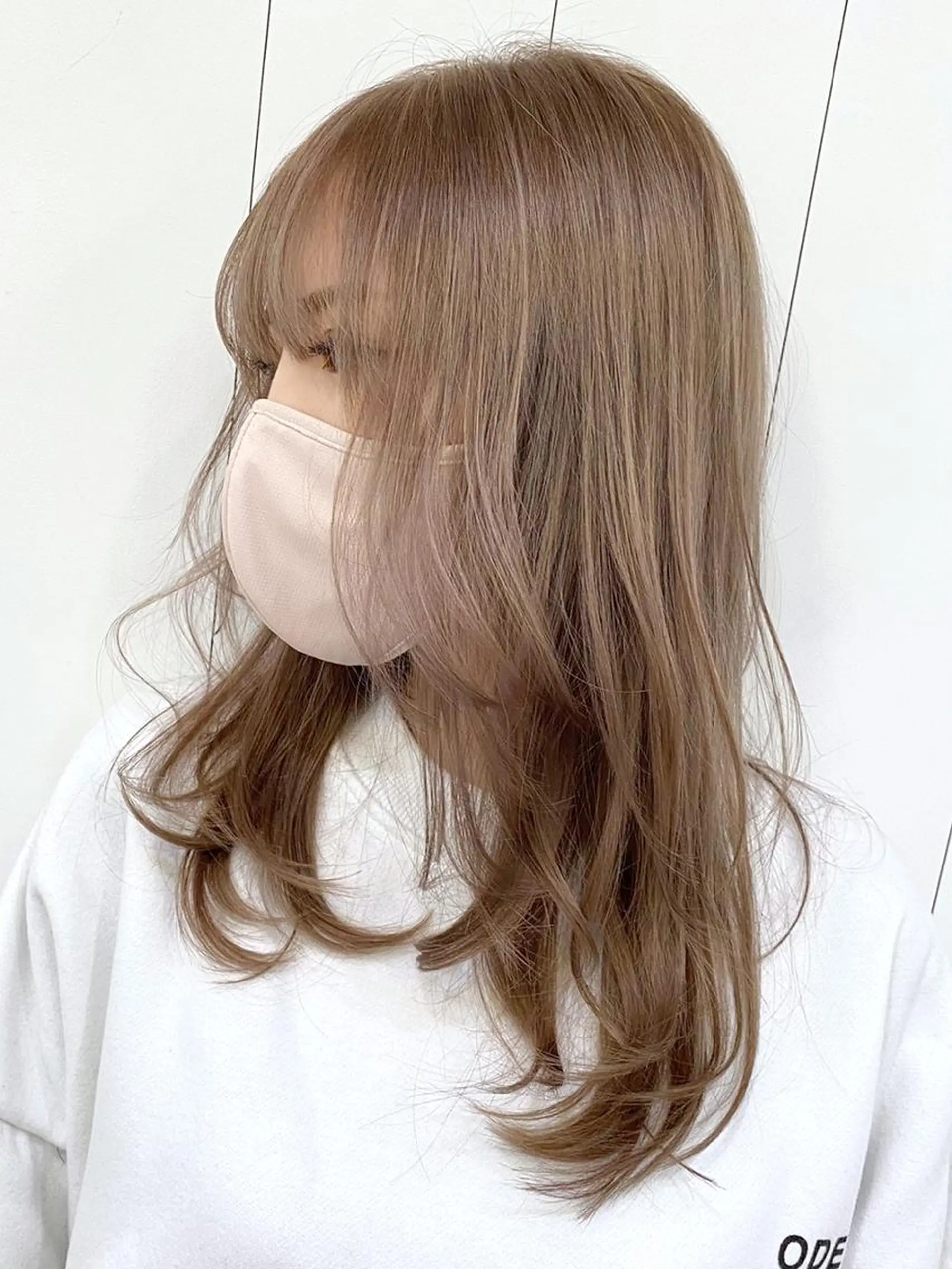 セミロング カラー パーマ ヘアアレンジ アッシュ ITbyALBUM 浦和店のヘアスタイル