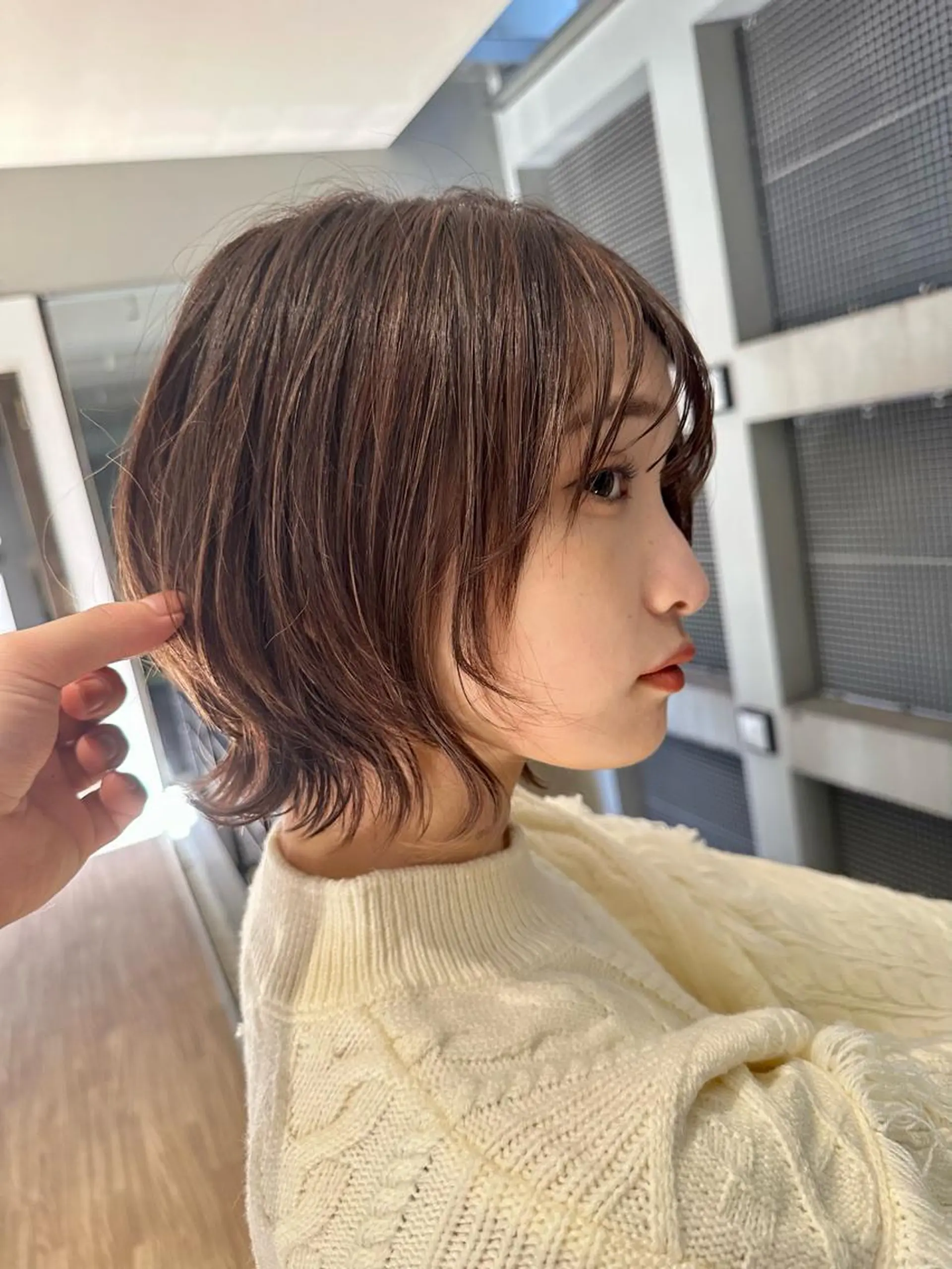 ミディアム カット ヘアカラー トリートメント ❣️心斎橋髪質改善 鈴木佑弥❣️のヘアスタイル