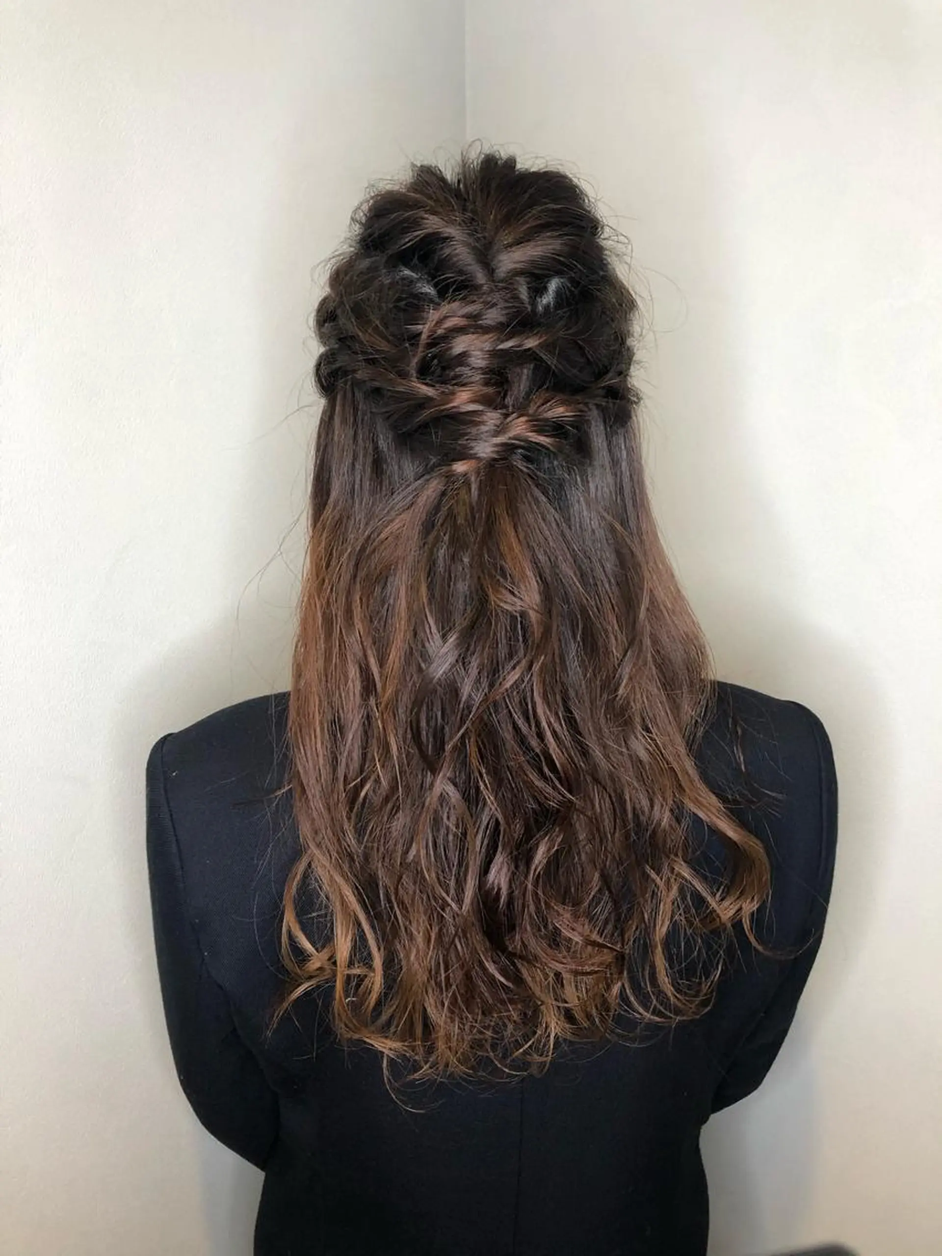 セミロング ヘアアレンジ 💎エクステ専門店 BIZE梅田🇰🇷のヘアスタイル