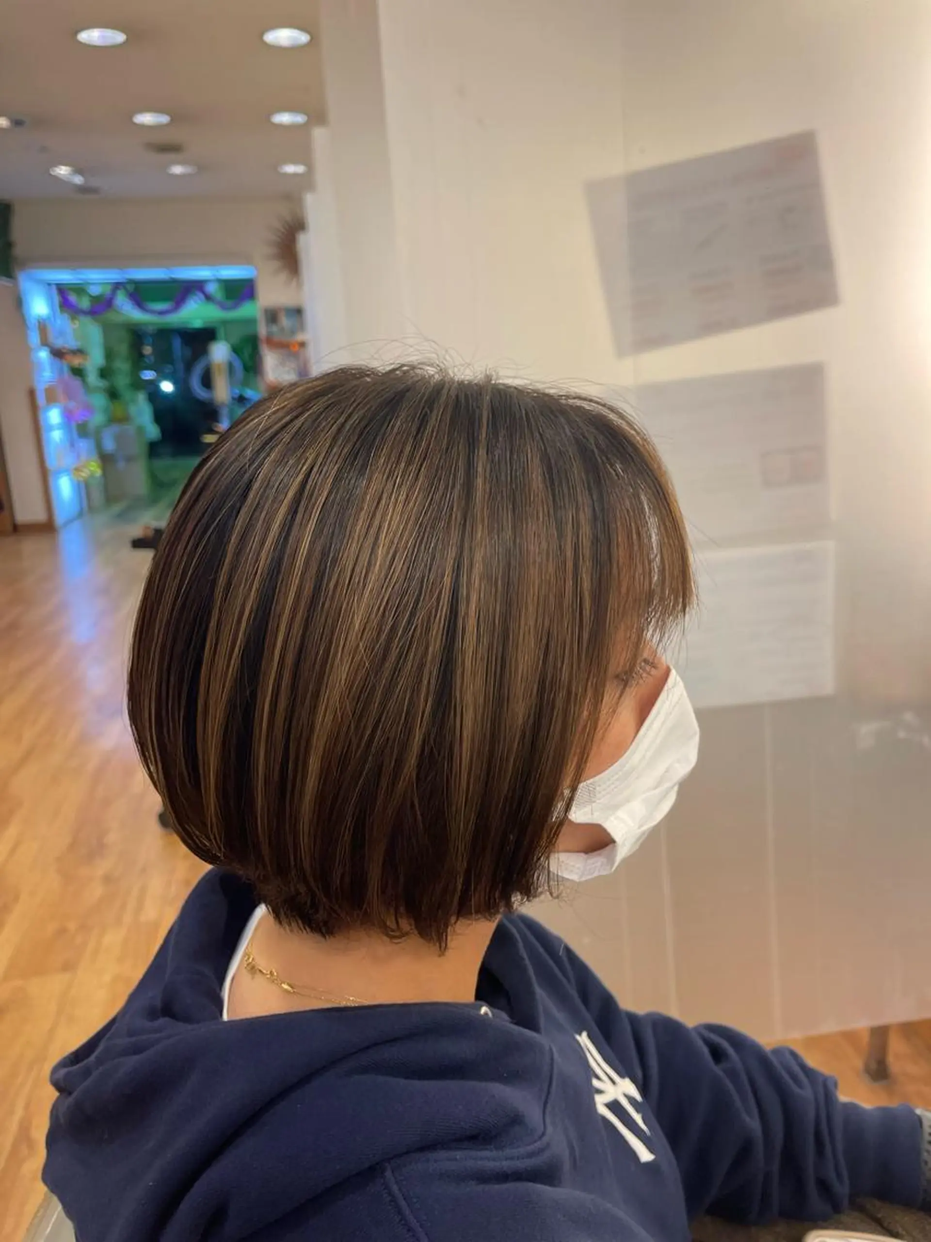 ショート カラー エクステ/ハイトーン /レイヤーカットのヘアスタイル