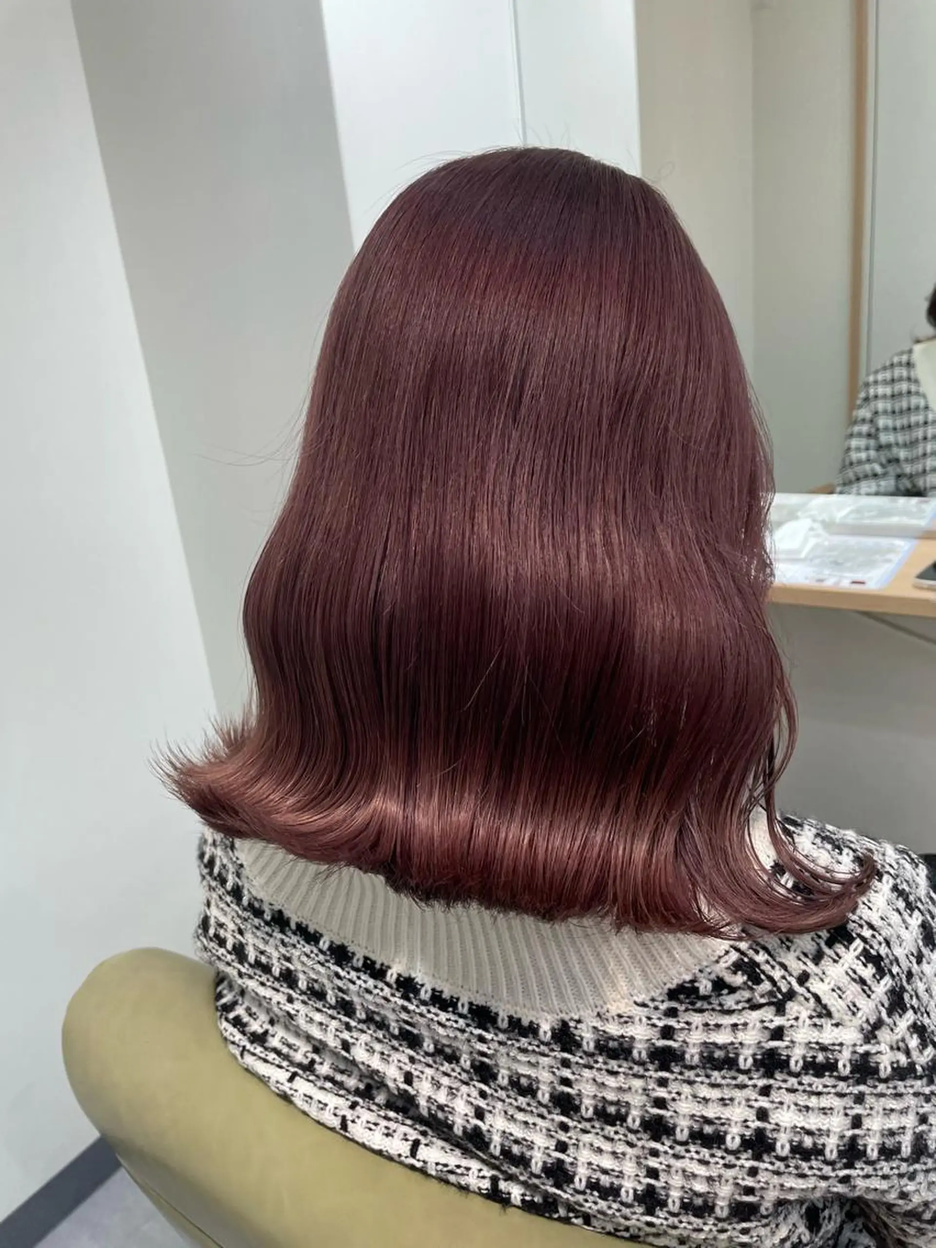 ミディアム カラー 韓国レイヤー　船橋 徒歩5分/小川友美のヘアスタイル