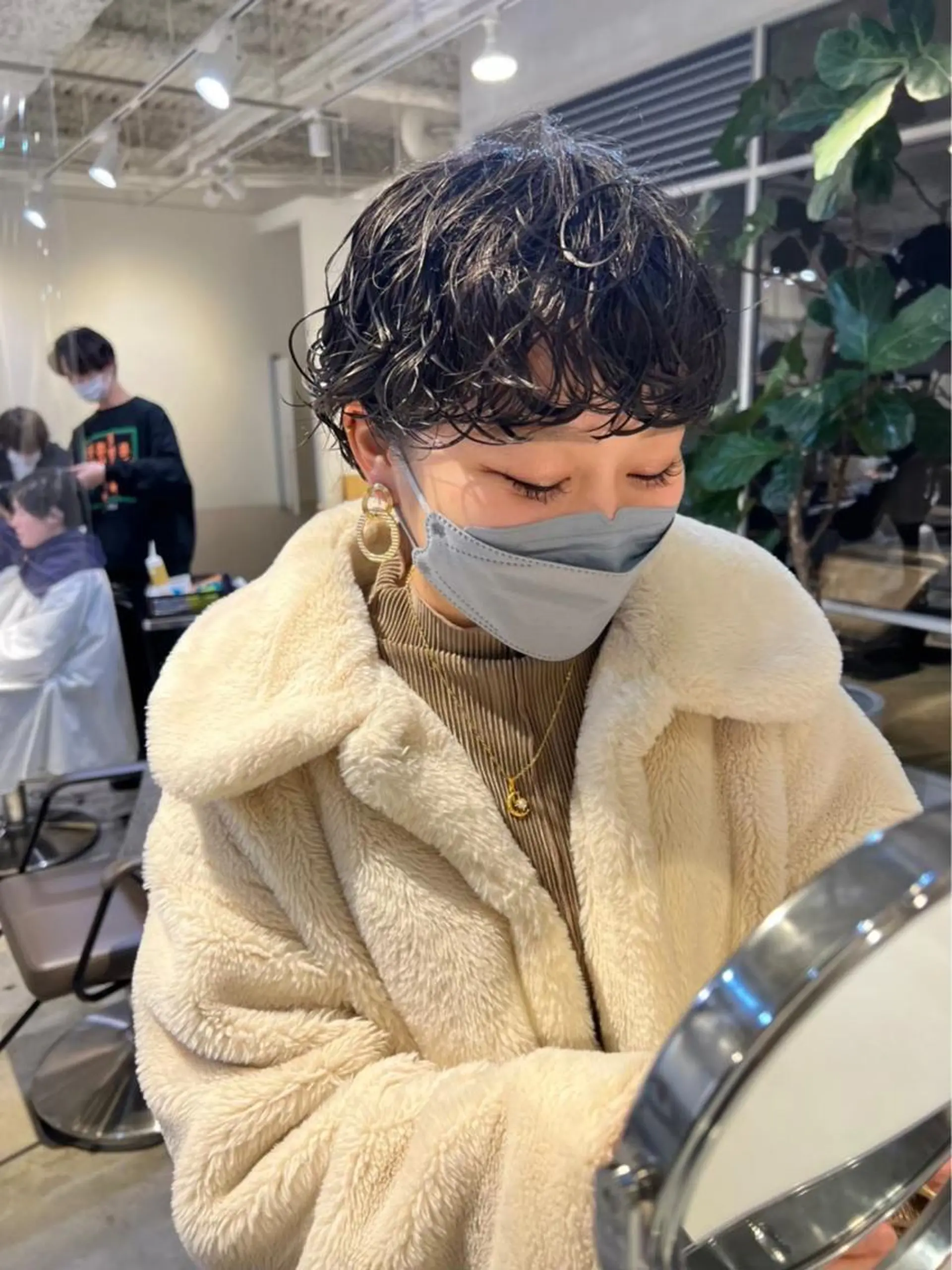 ショート パーマ ショートボブ ハンサムショート ボブ ショートヘア ウルフカット 【骨格診断カット】 .のヘアスタイル