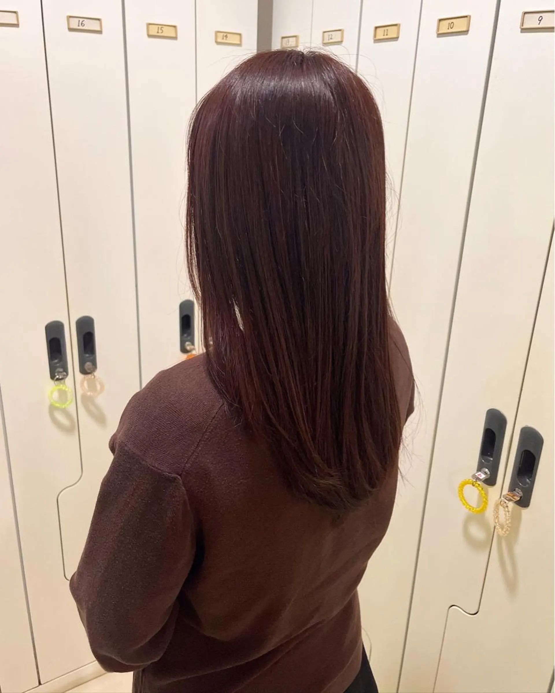 セミロング カット ヘアカラー トリートメント ぷつっとボブ/ちゅる ピンク/mika☆のヘアスタイル