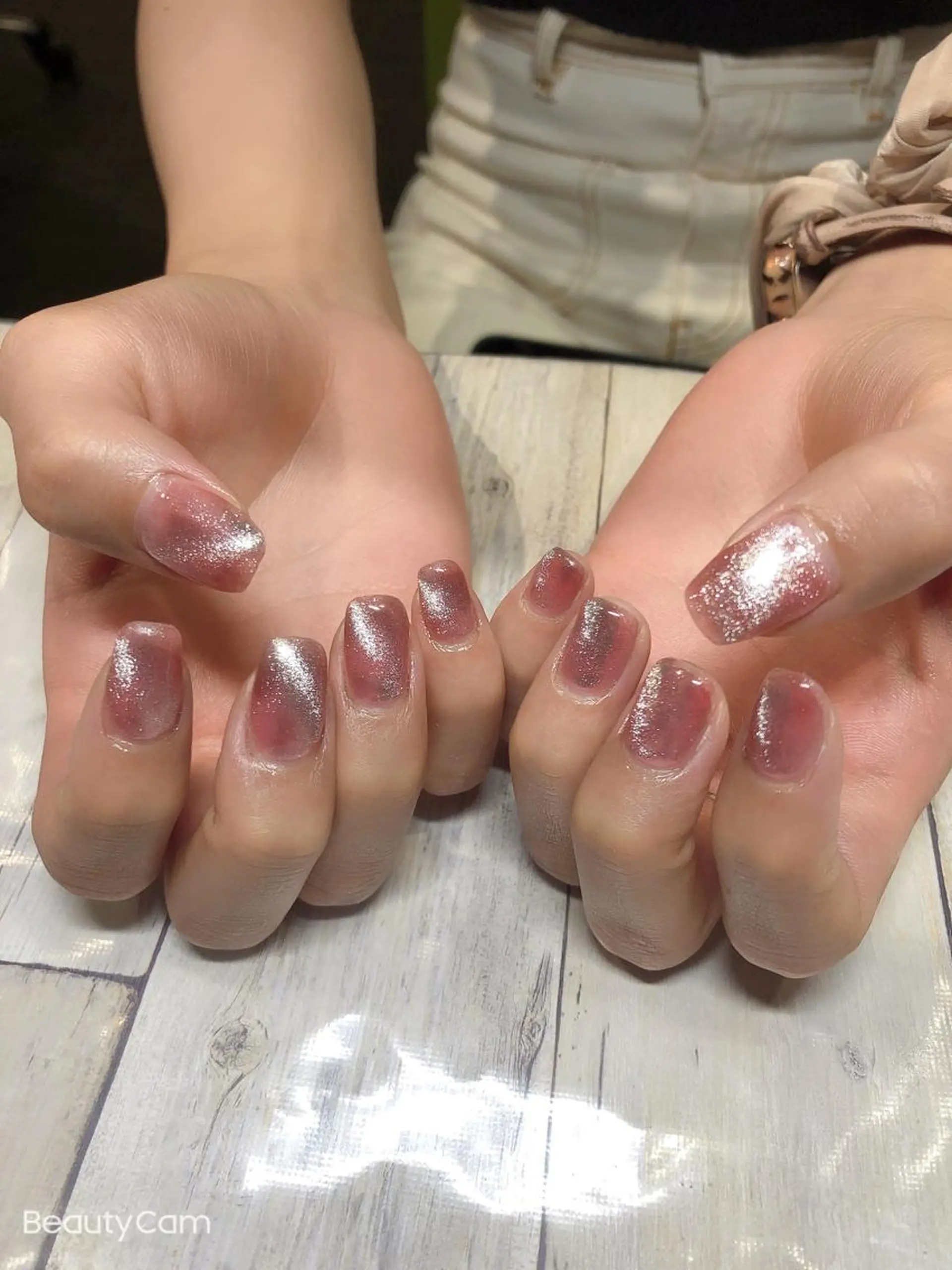 ネイル マグネットネイル マグネットワンカラー ワンカラーネイル 💎Guarendo💎錦糸町店所属・✨アン ミユ✨のネイルデザイン