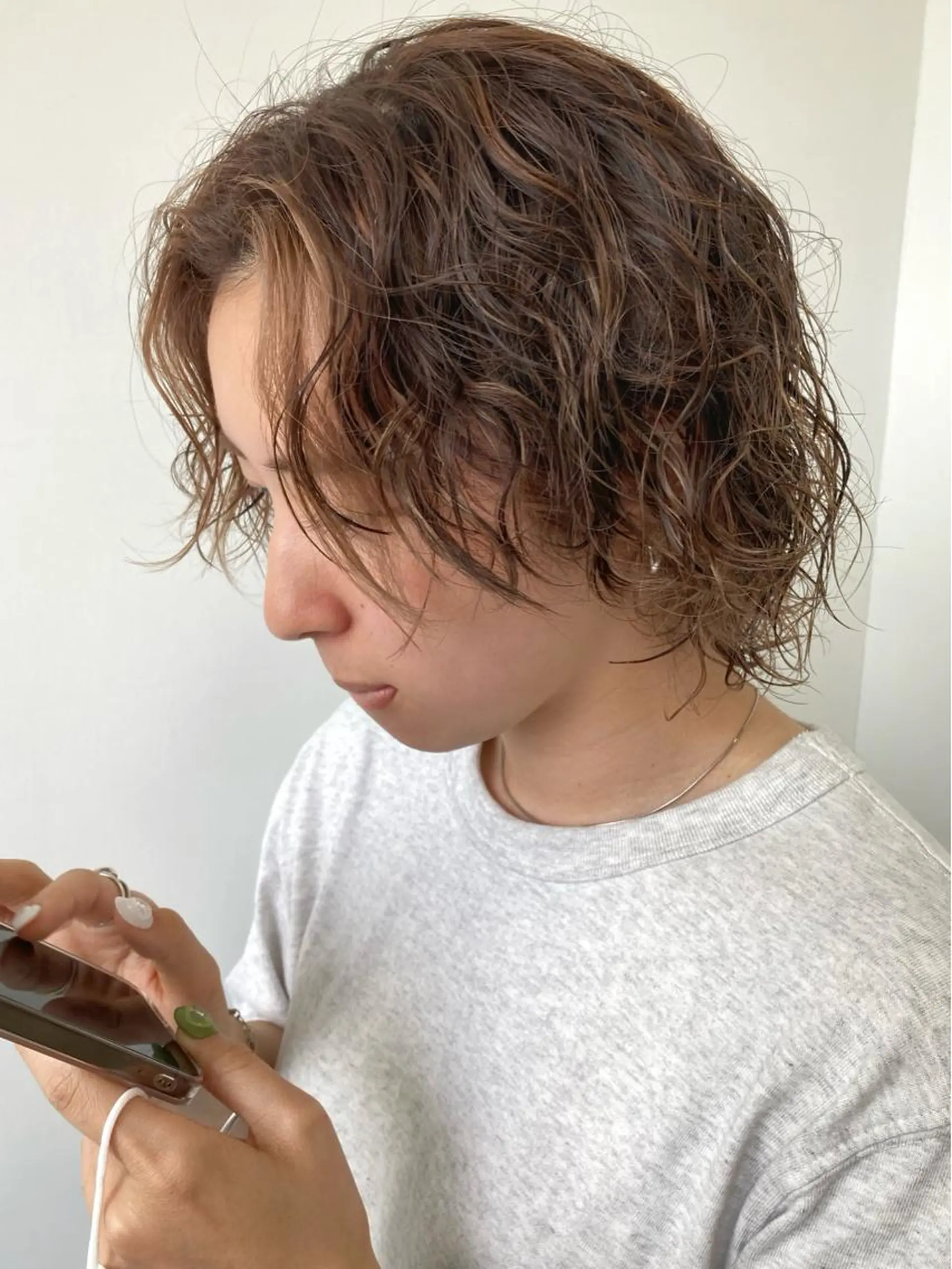 ショート ウルフカット カット パーマ カラーリスト菅野 竜矢🌈のヘアスタイル