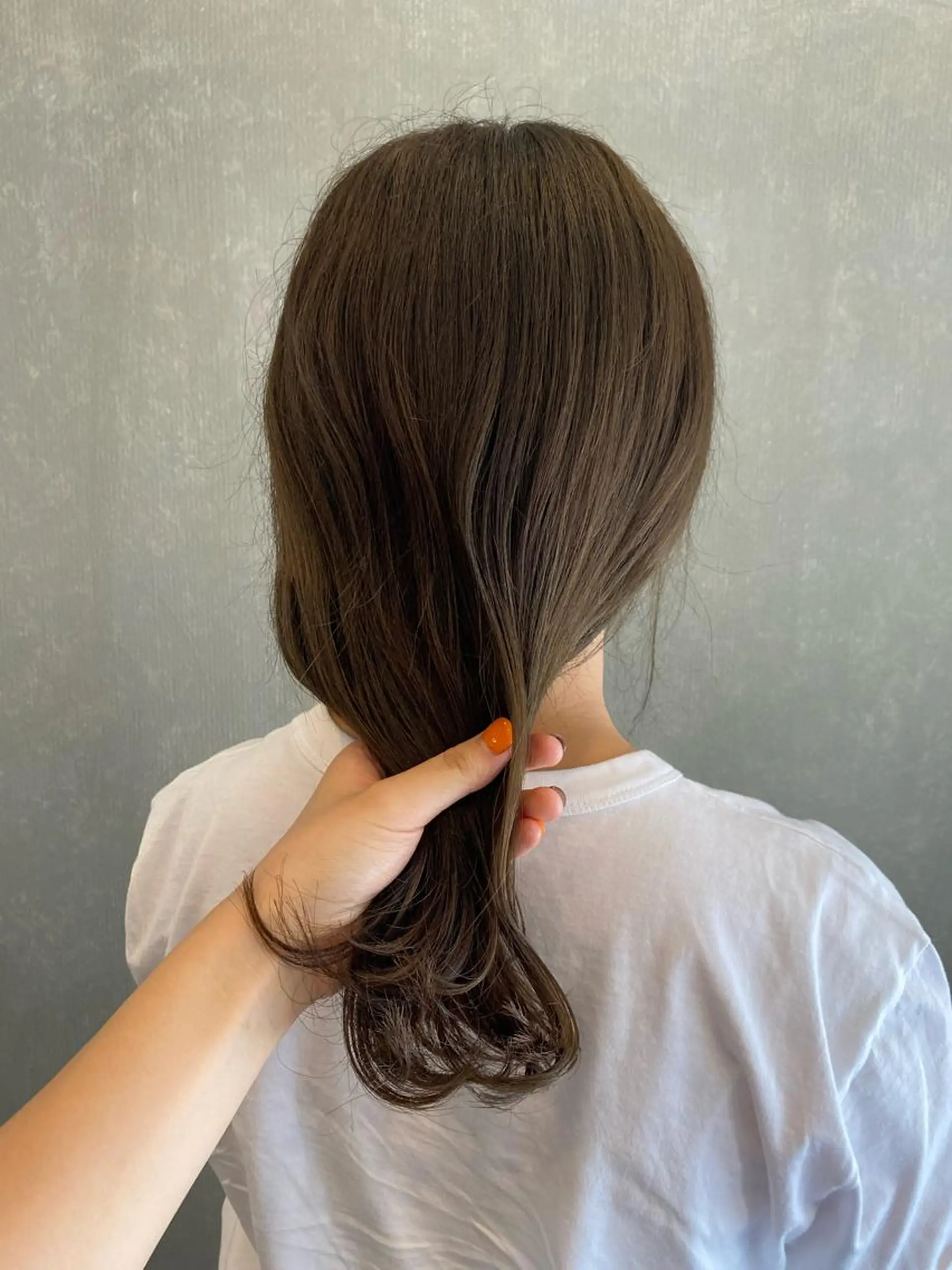 セミロング カラー カット ヘアカラー トリートメント 艶カラー 藤澤さくらのマツエク・マツパデザイン