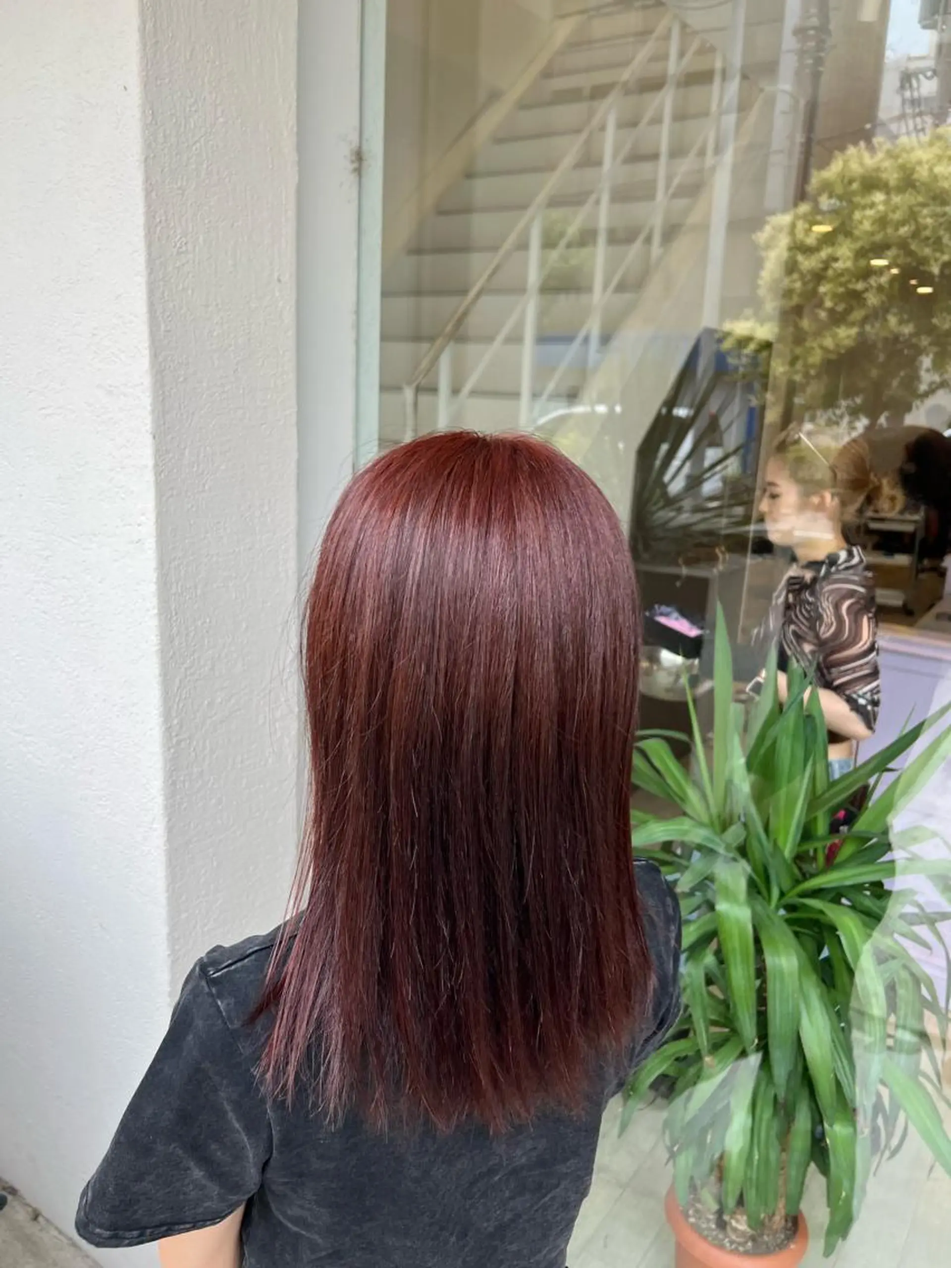 ミディアム カラー ブラウンカラー レッドカラー レッドブラウン 山下泰誠 TIDEHAIR🌱のヘアスタイル