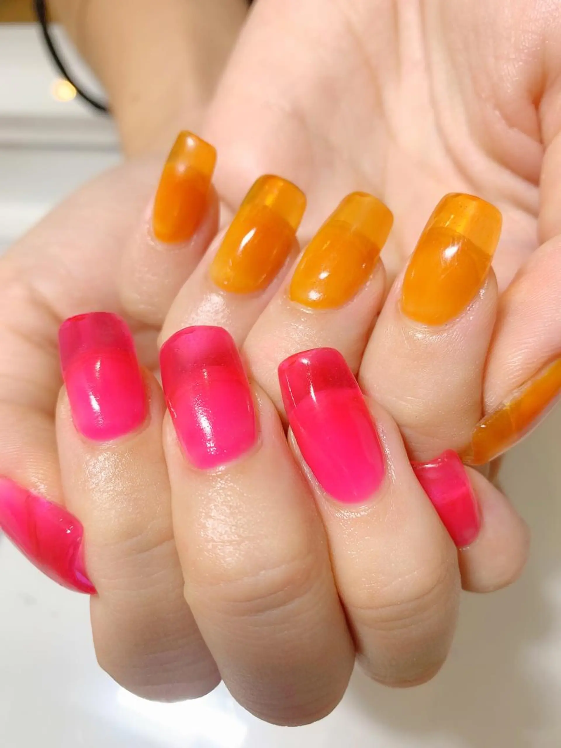 ネイル クリアネイル スカルプネイル Dejavu所属・Nail salon Dejavu 🌿のネイルデザイン
