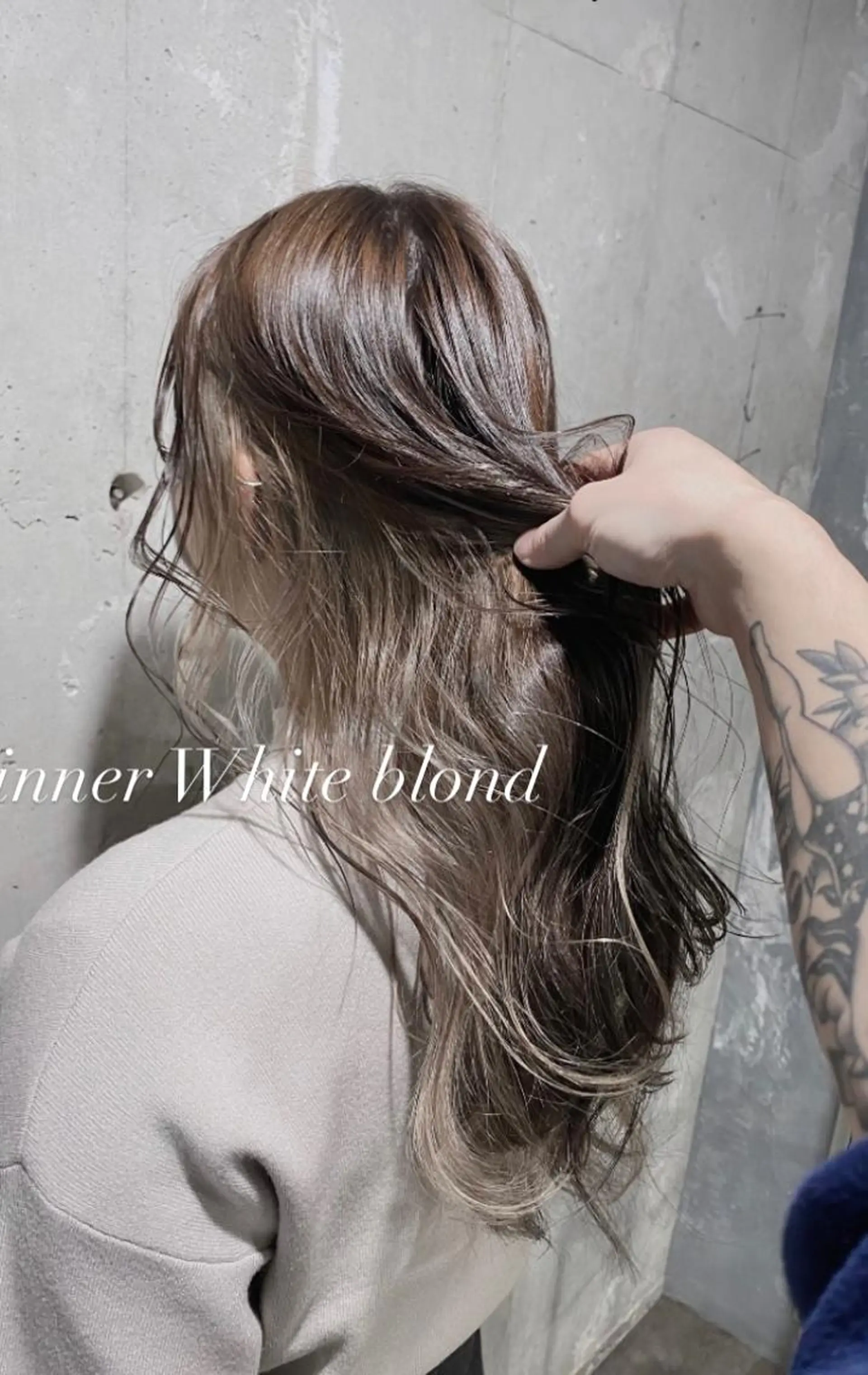 ロング カラー パーマ ヘアアレンジ メンズ キッズ ネイル マツエク・マツパ メンズハイトーン メンズインナーカラー メンズ韓国風 ハイトーンカラー インナーカラー ヘアカラー トリートメント ヘアセット 韓国/トレンド レイヤー【101】のヘアスタイル