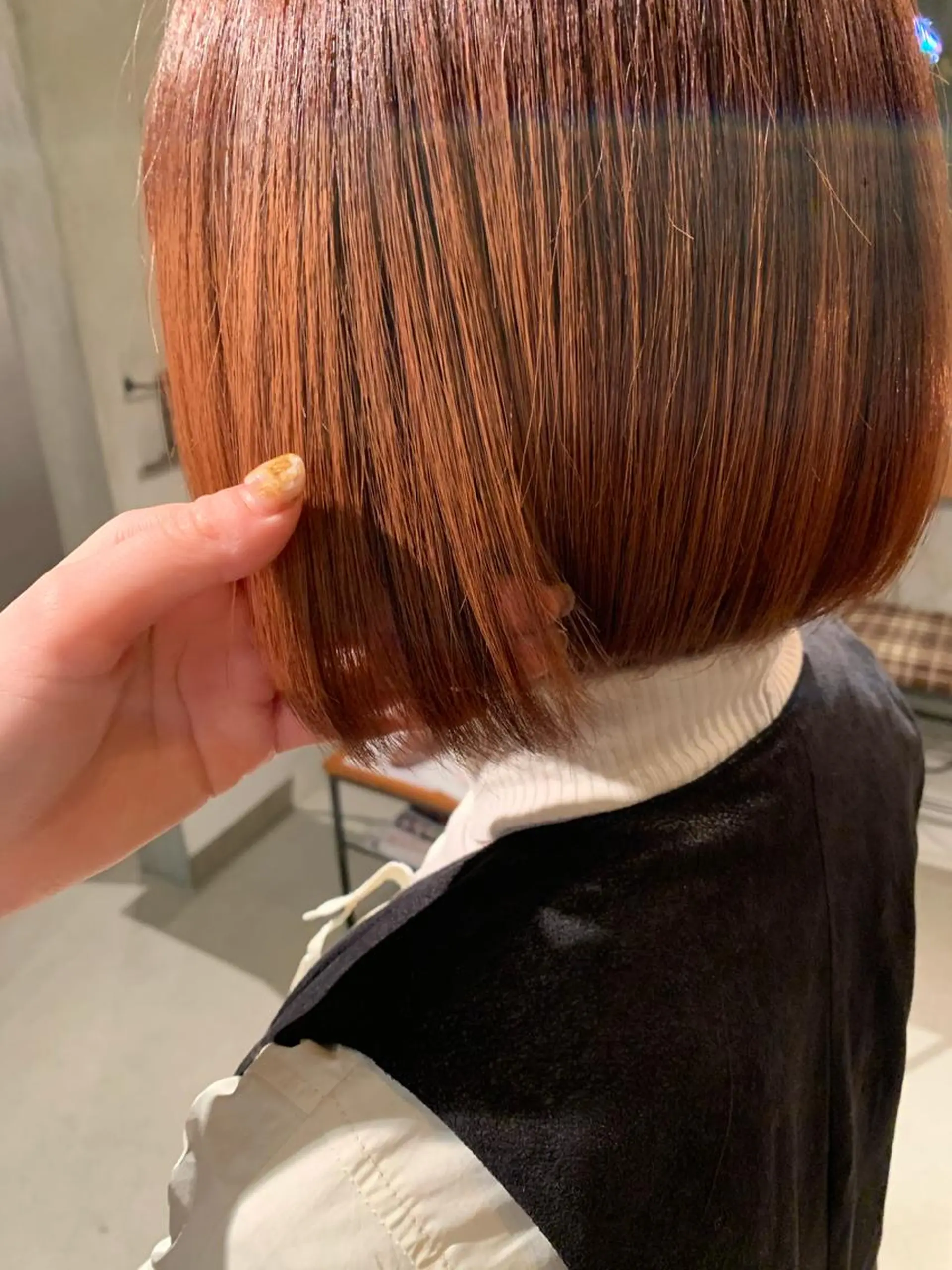 ミディアム レイヤー/韓国ヘア 杉浦結梨のヘアスタイル